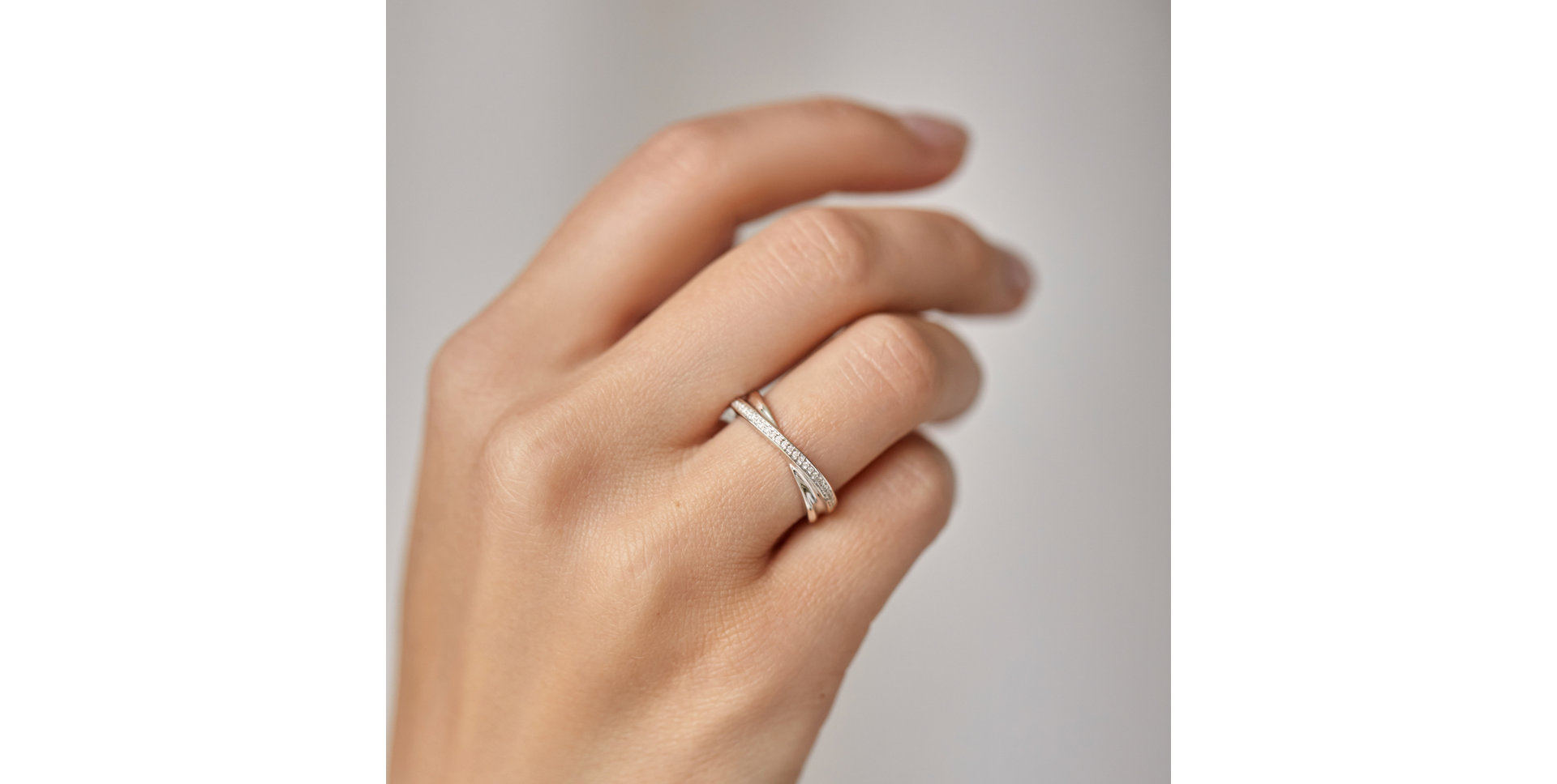 Prsteň s diamantmi Elegant Spark