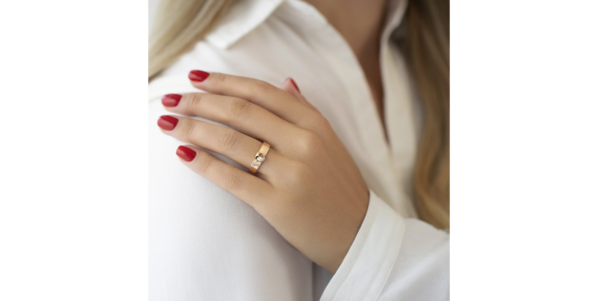 Prsteň s diamantmi Maurio