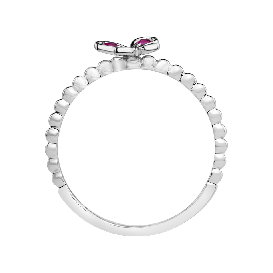 Prsteň s rubínmi Fairytale Butterfly