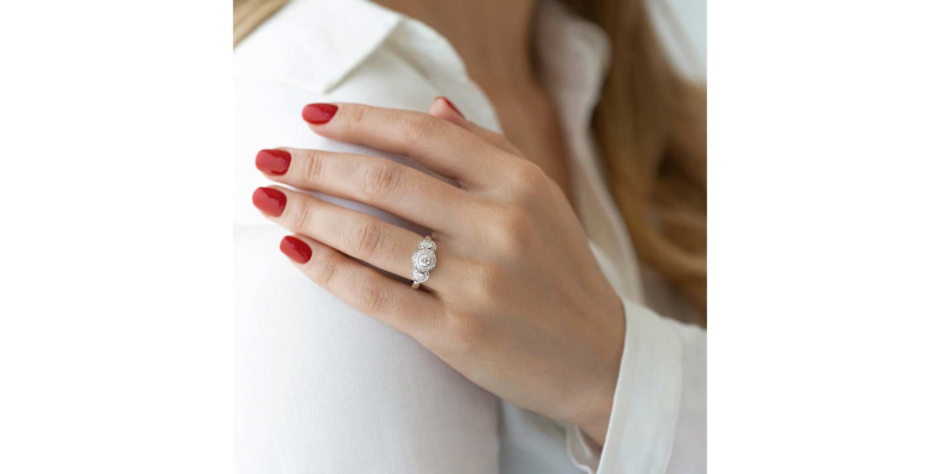 Prsteň s diamantmi Stylish Life