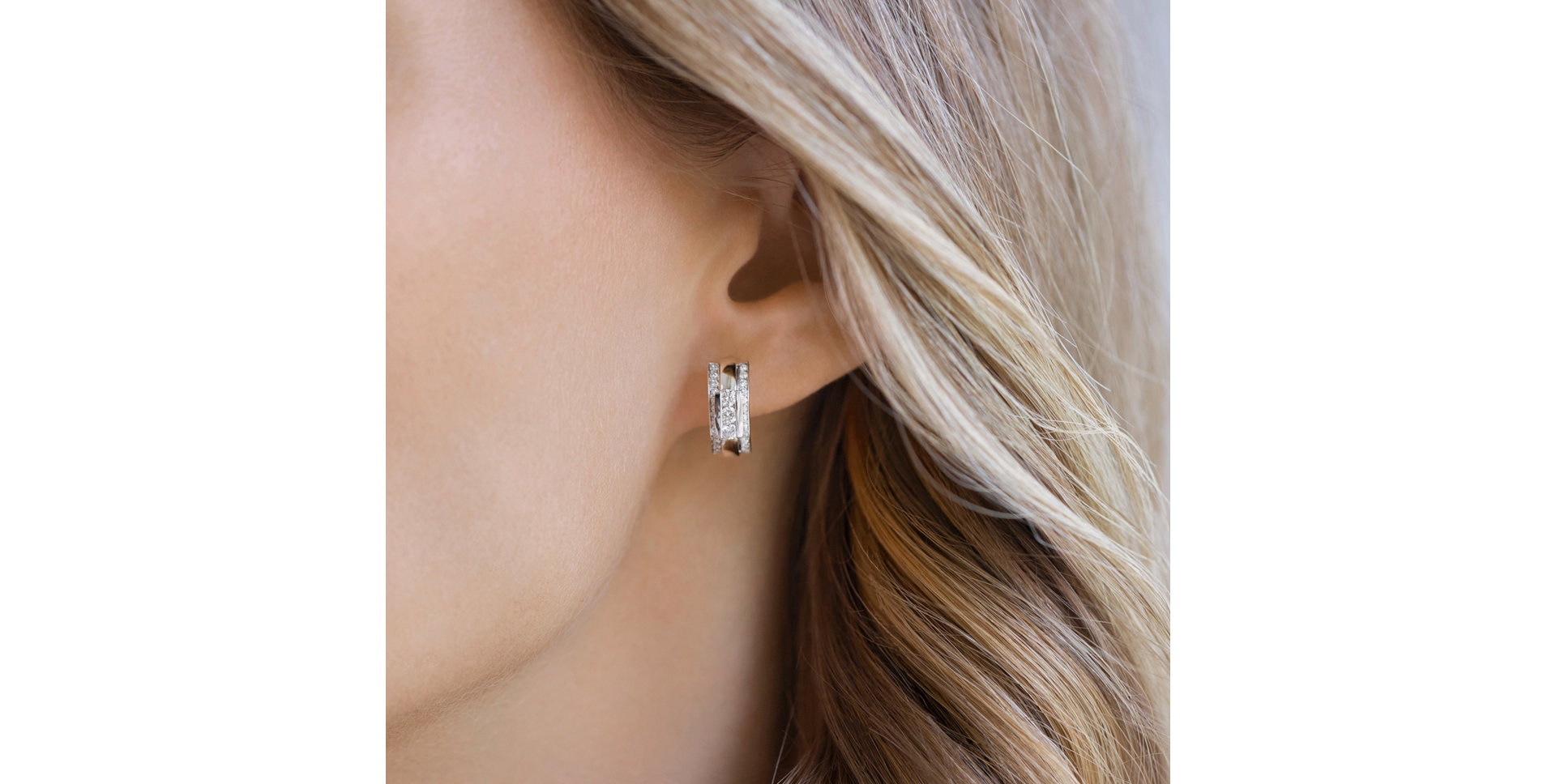 Náušnice s diamantmi Amazing Mosaic