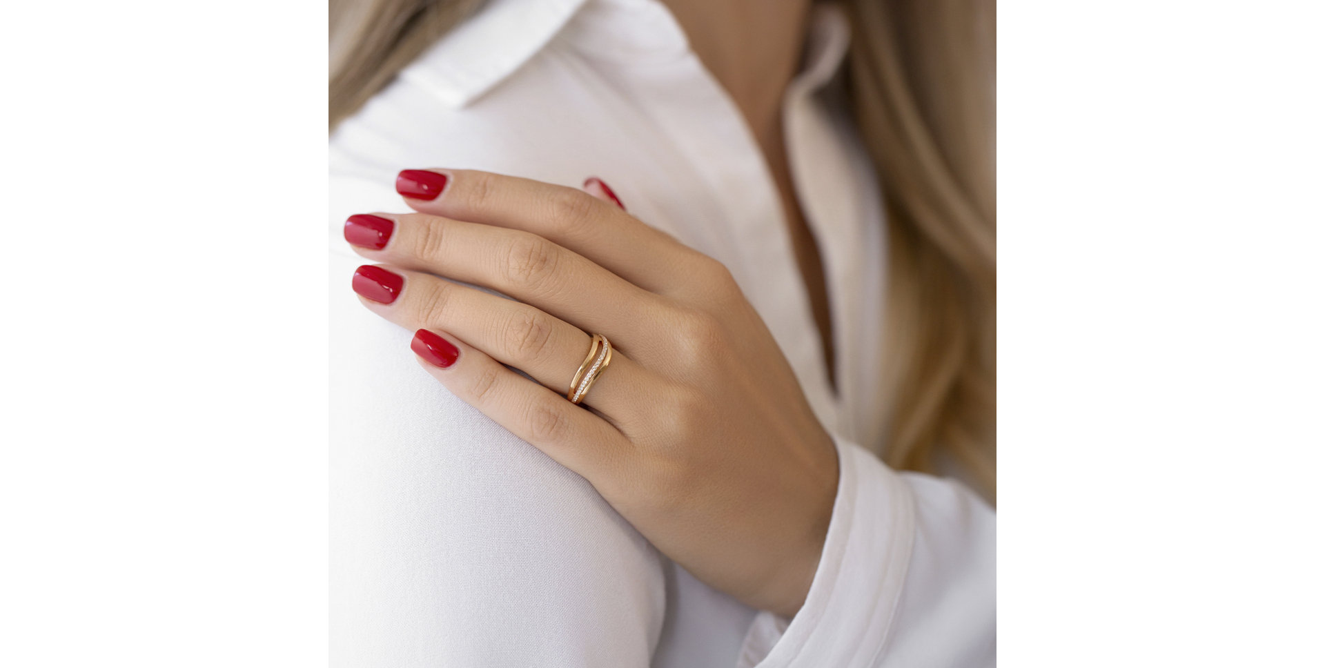 Prsteň s diamantmi Maura