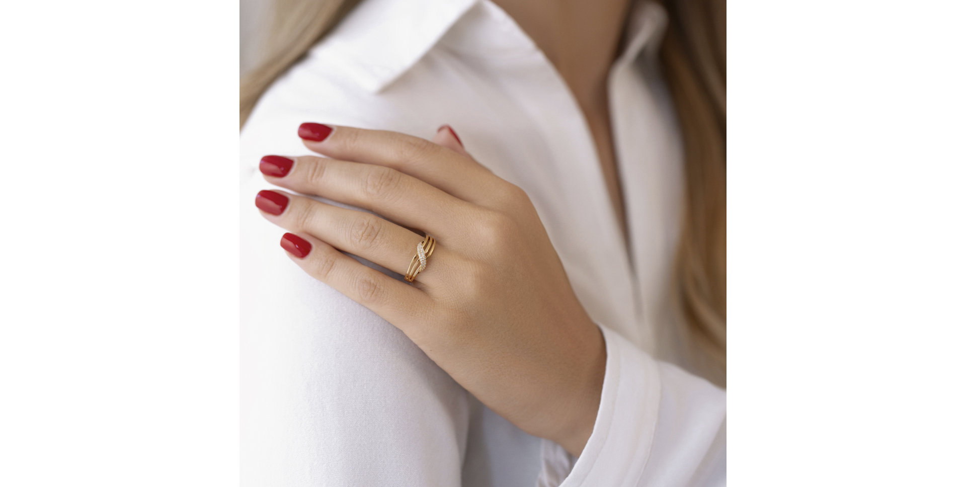 Prsteň s diamantmi Massimo