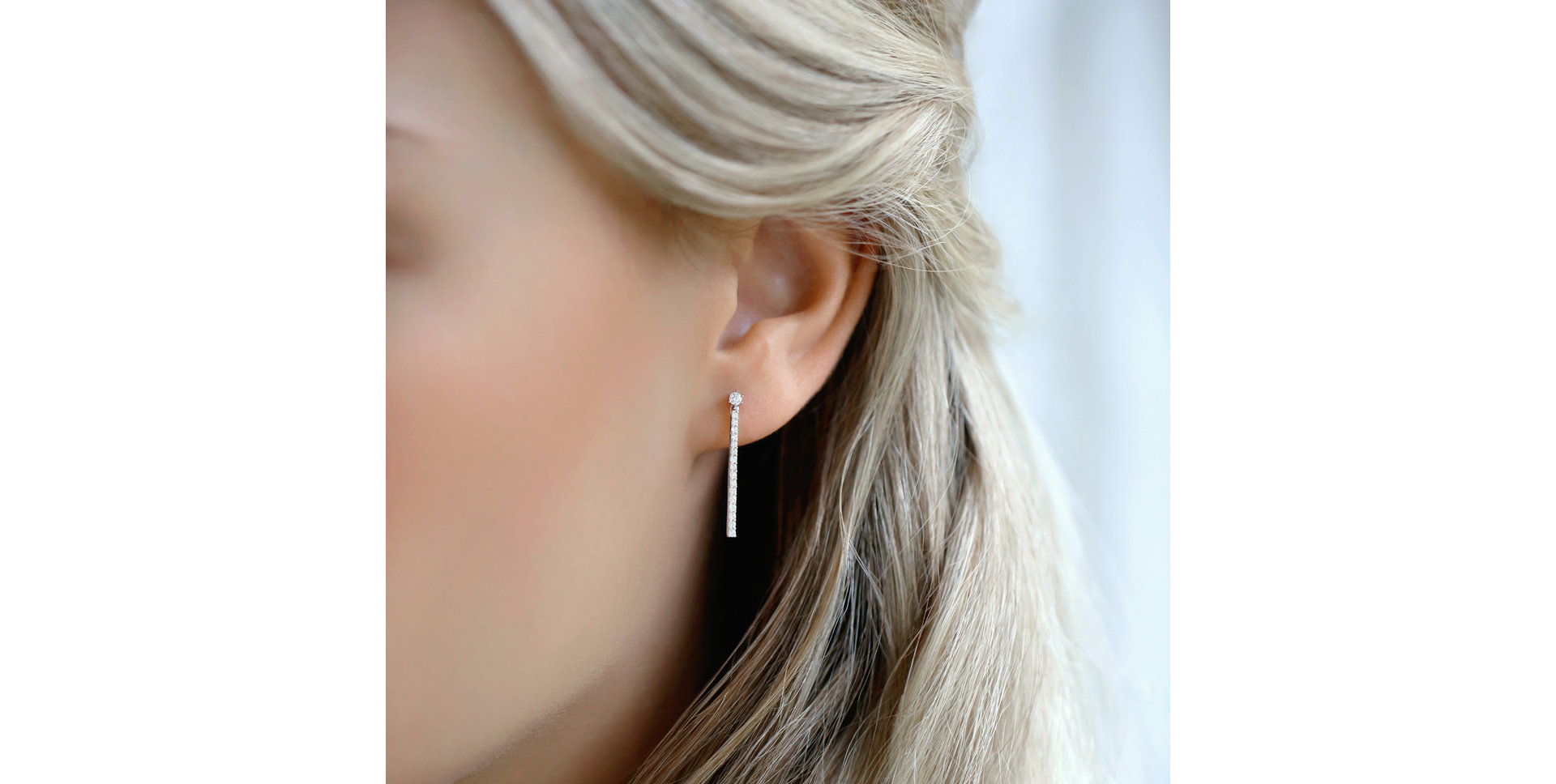 Náušnice s diamantmi Flying Star