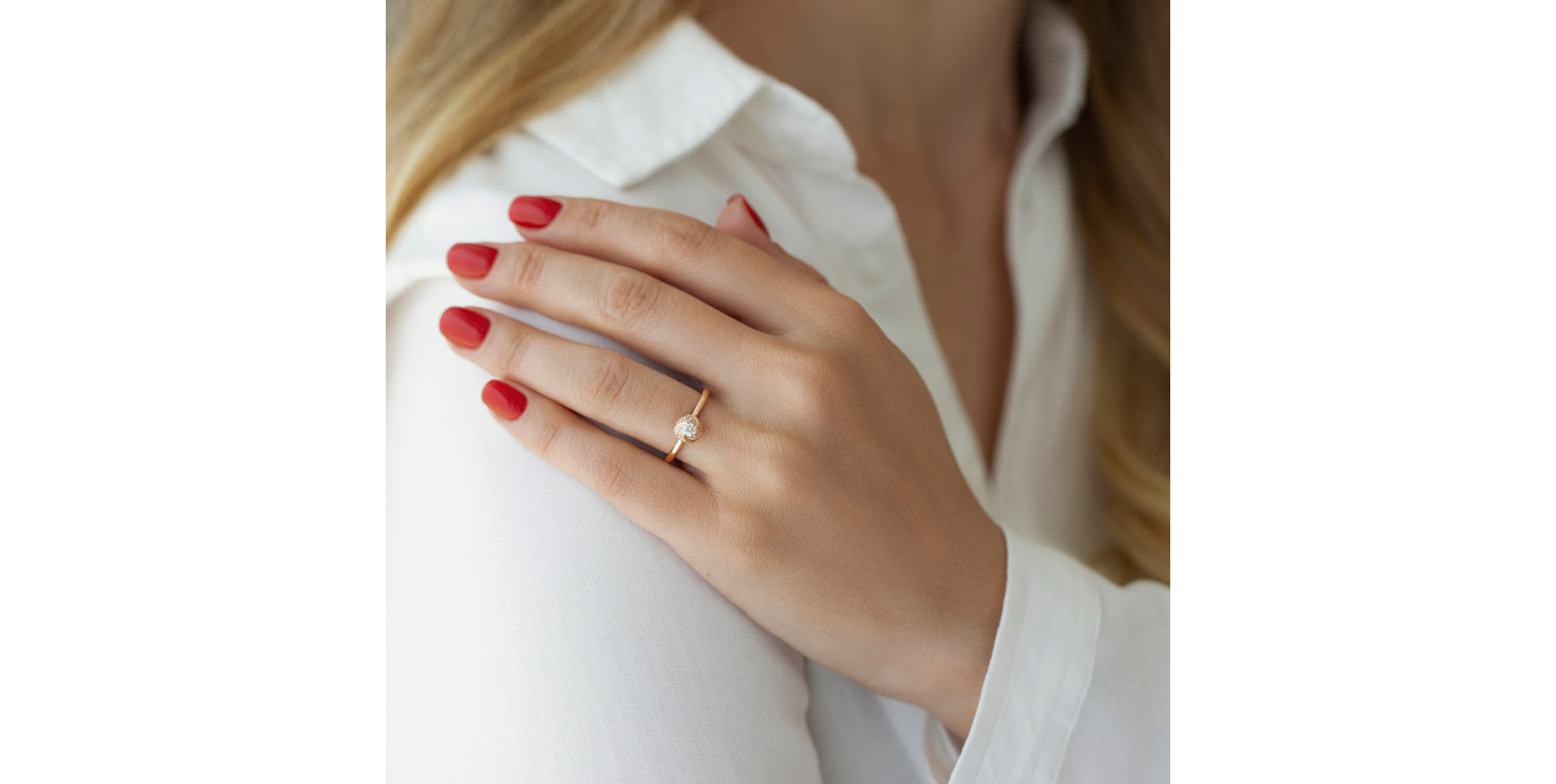 Prsteň s diamantmi Sunshine Ray