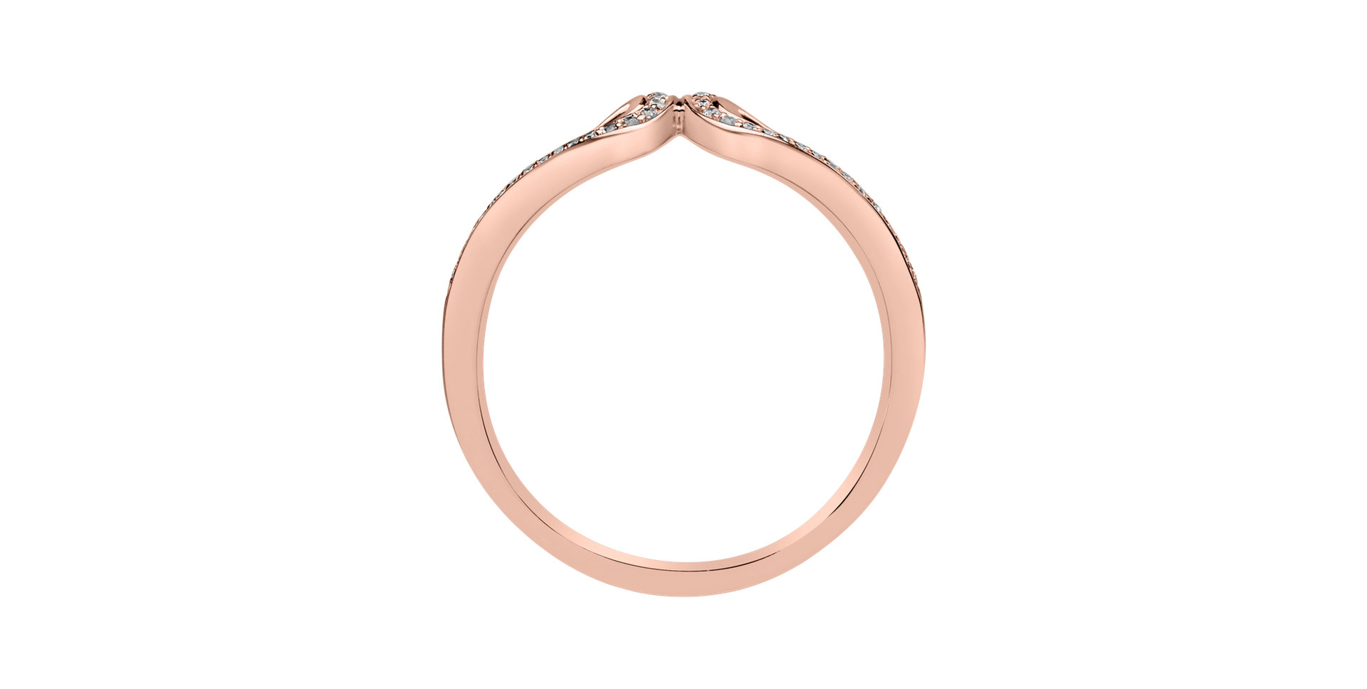 Prsteň s diamantmi Connected Hearts