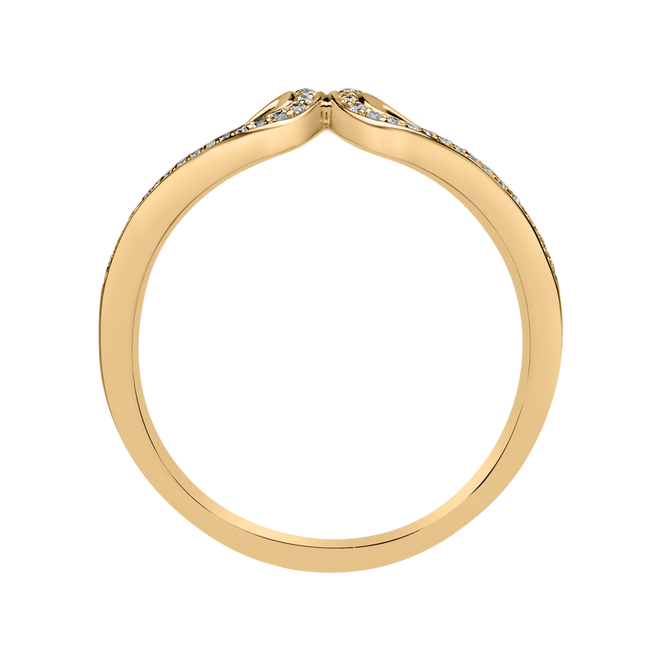 Prsteň s diamantmi Connected Hearts