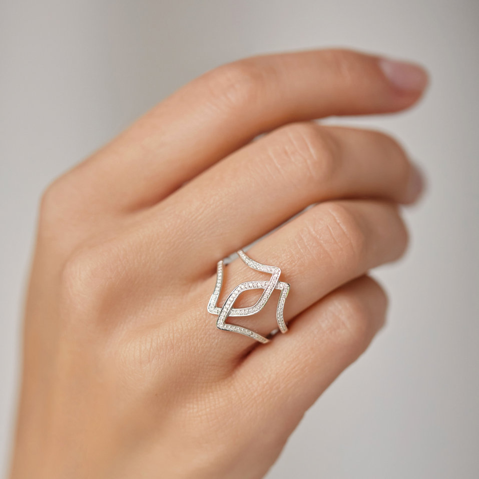 Prsteň s diamantmi Peaceful Charm