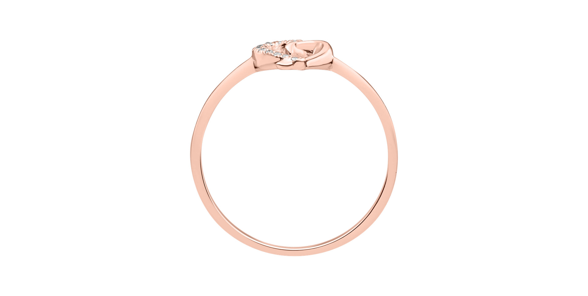 Prsteň s diamantmi Sparkling Heart