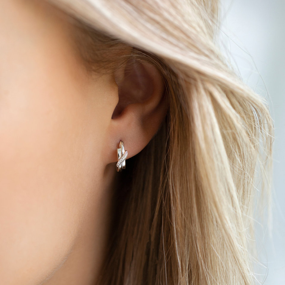 Náušnice s diamantmi Pure Fame