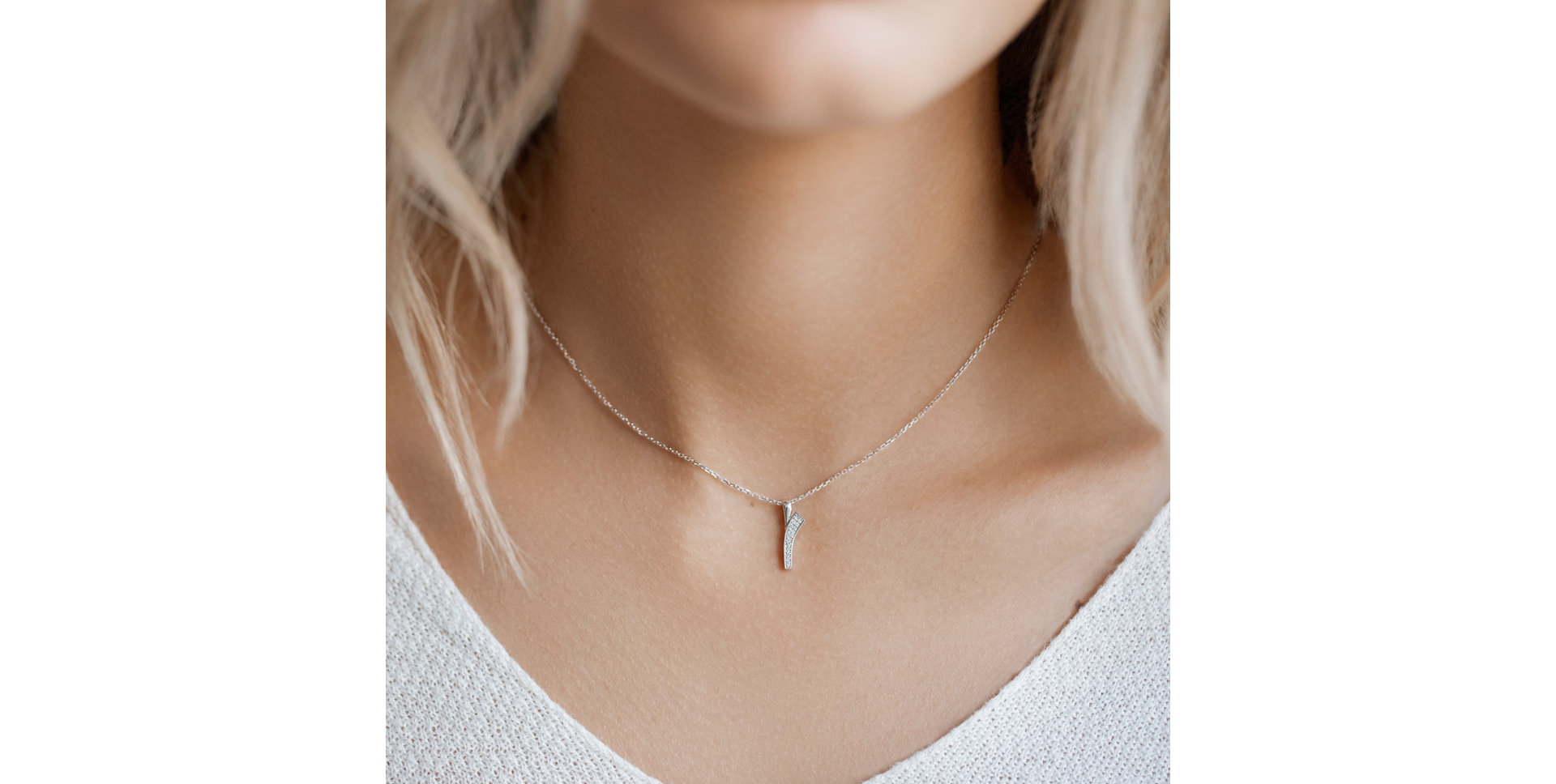 Prívesok s diamantmi Brilliant Wave