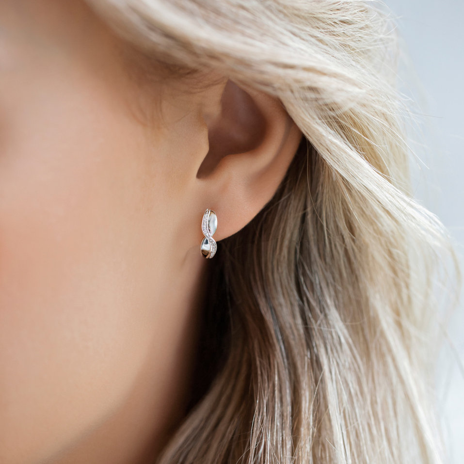 Náušnice s diamantmi Infinite Style