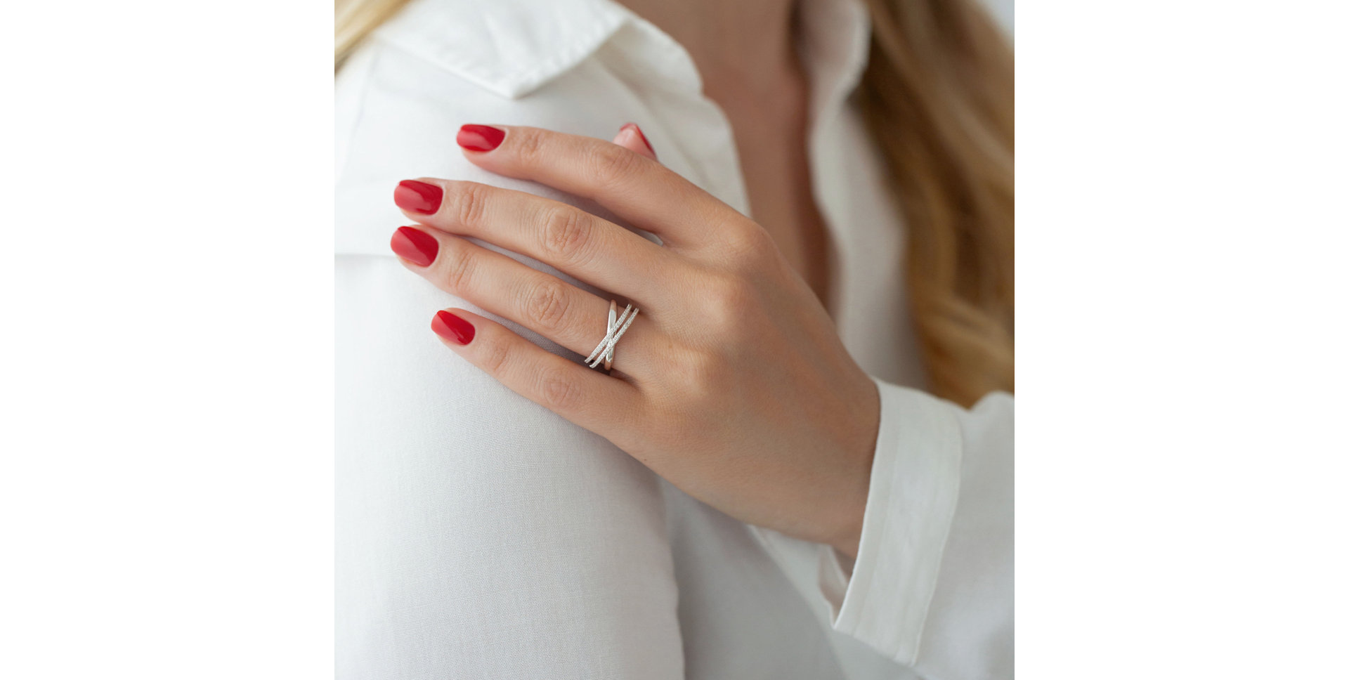 Prsteň s diamantmi Sparkle Orbit