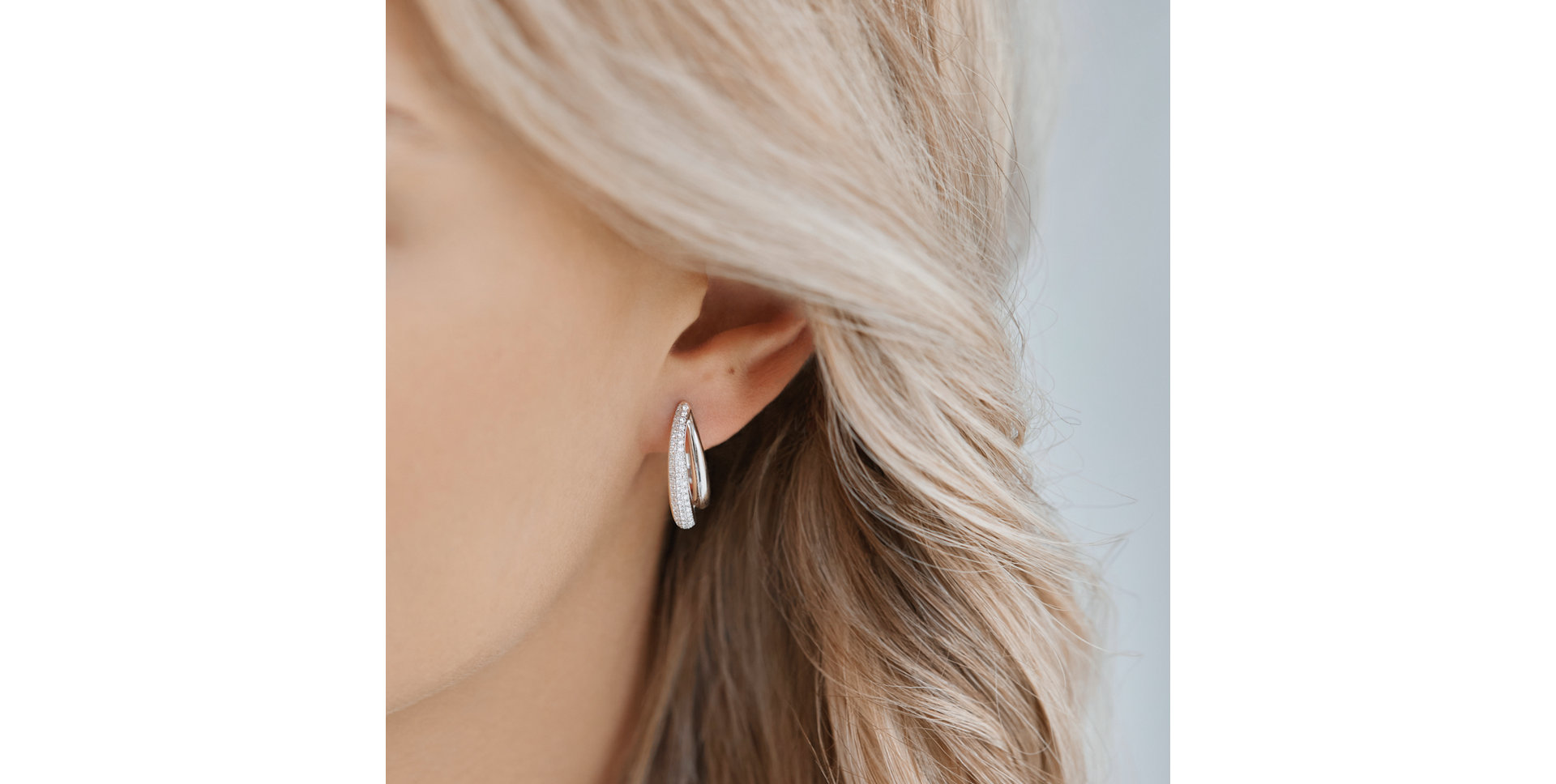 Náušnice s diamantmi Shiny Teardrop