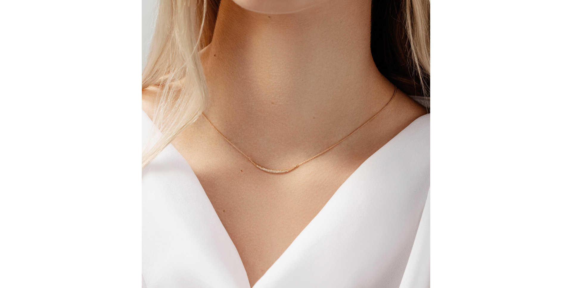 Náhrdelník s diamantmi Line