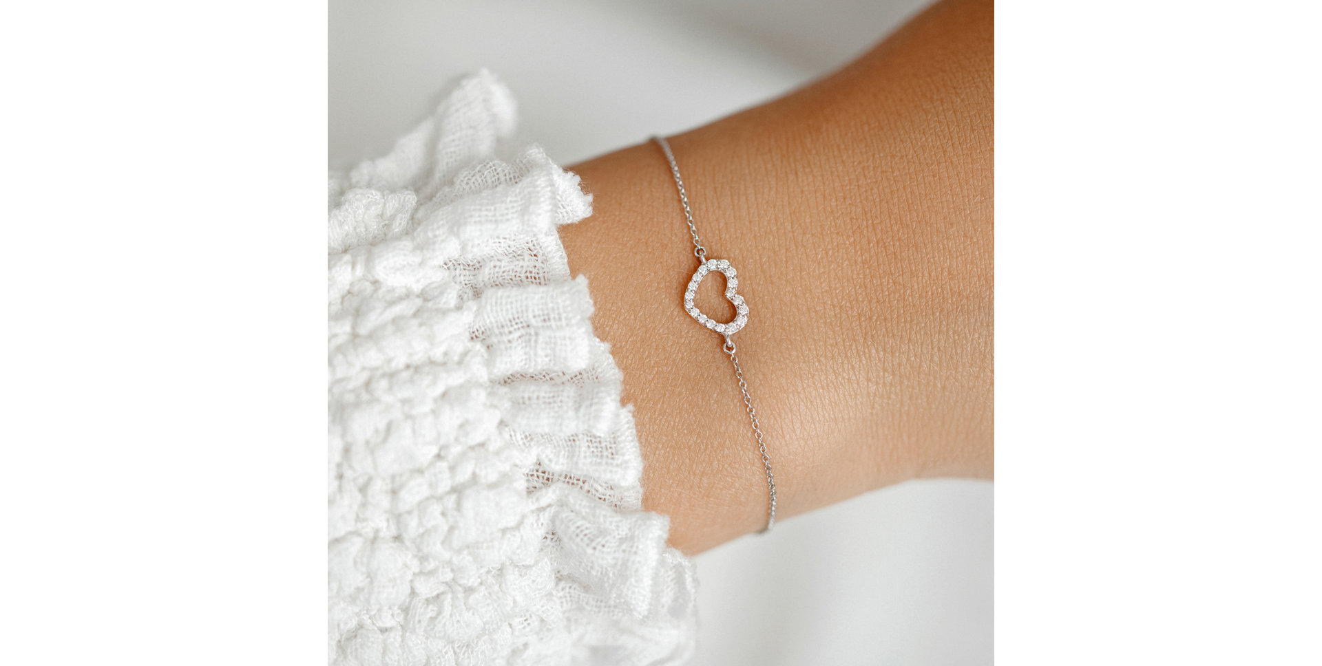 Náramok s diamantmi Heart