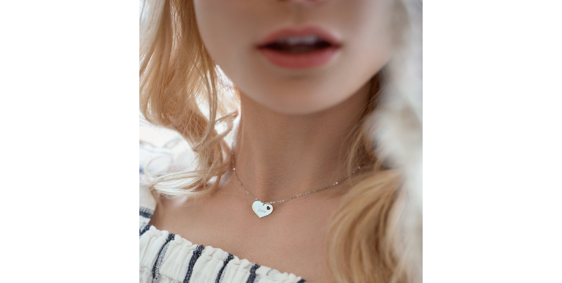 Náhrdelník s diamantom Double Love