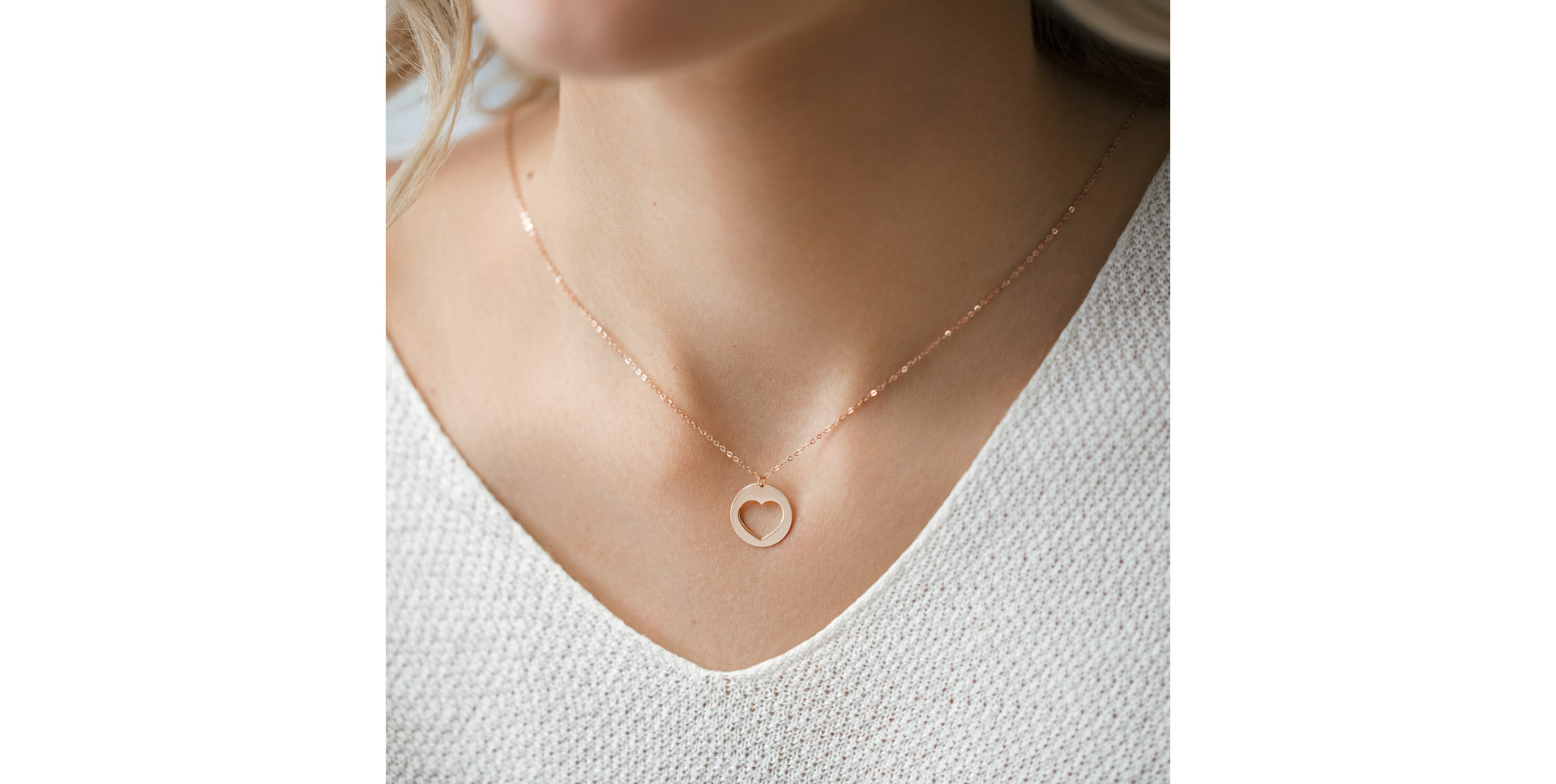 Náhrdelník s diamantom Signature Heart