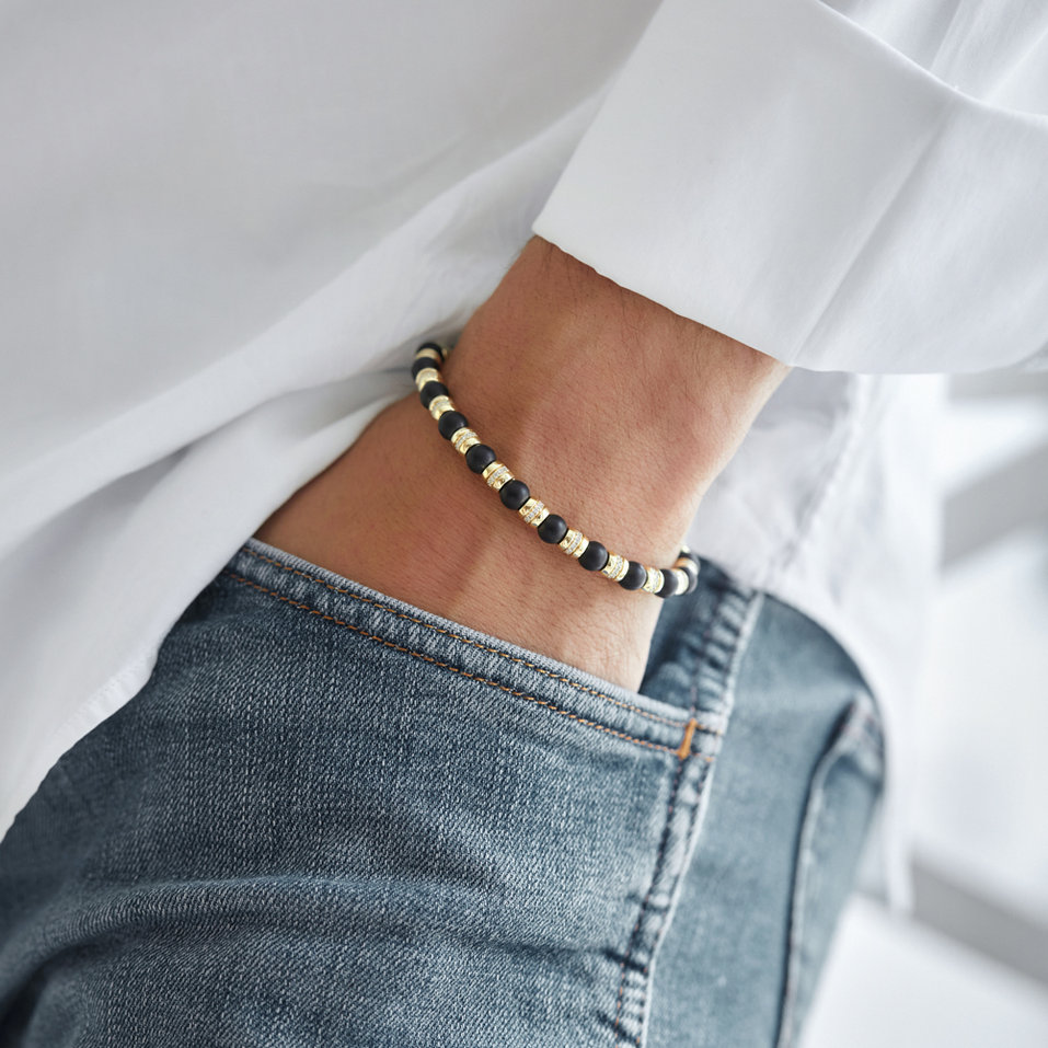 Náramok s diamantmi a achátmi Essential Shine