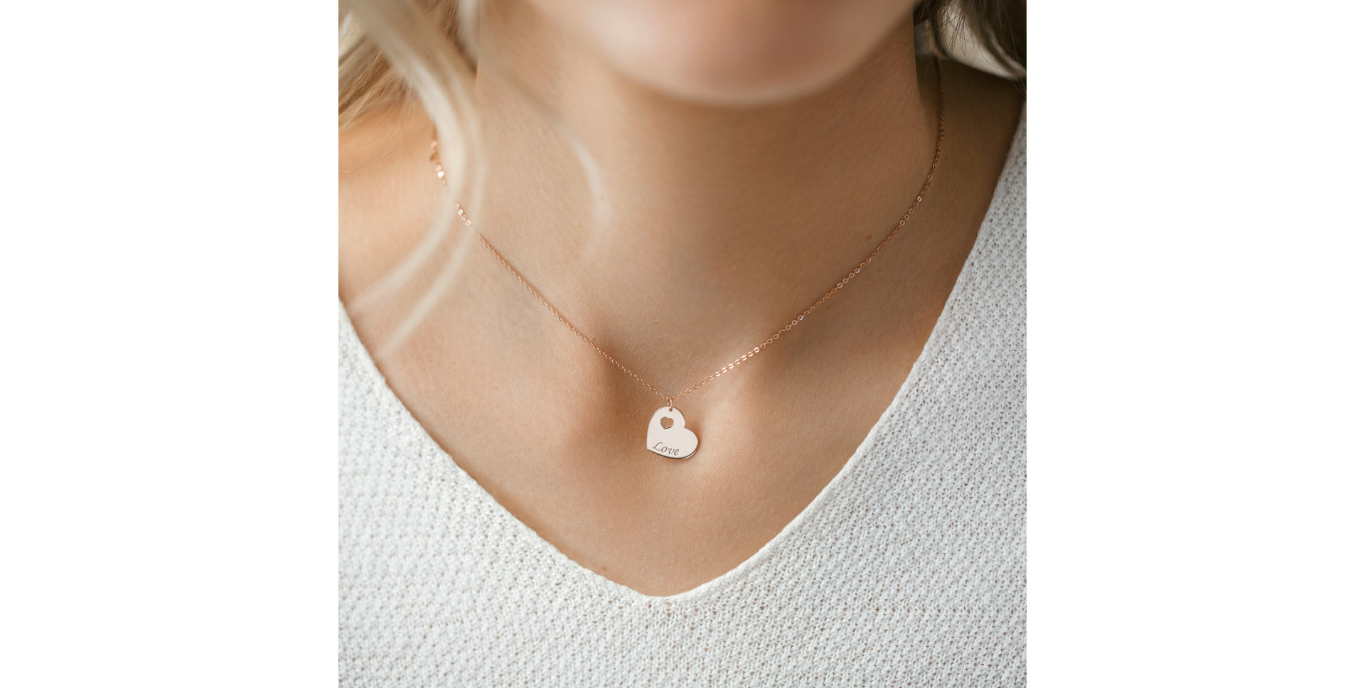 Náhrdelník s diamantom Double Love