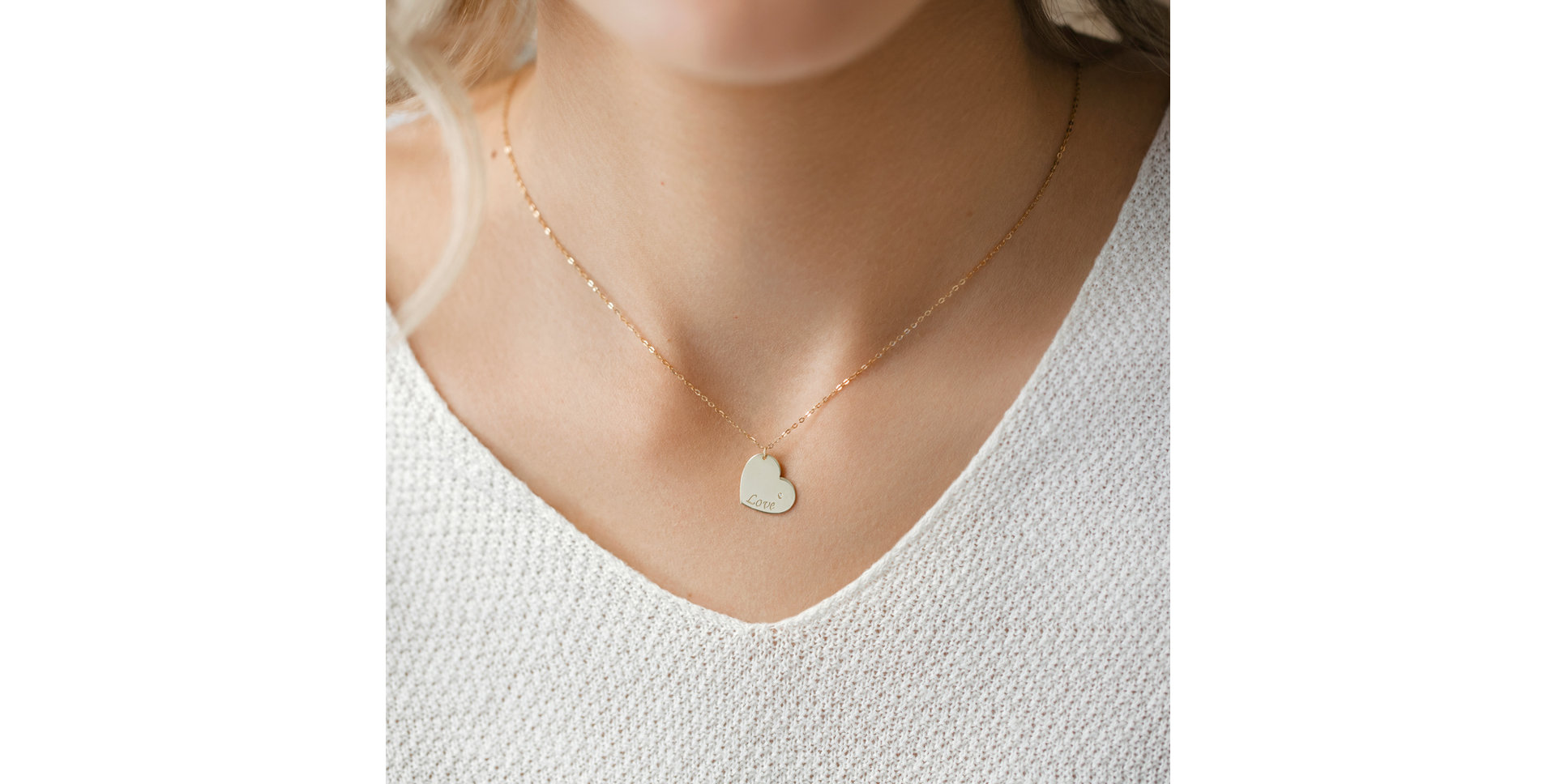 Náhrdelník s diamantom Amour Heart