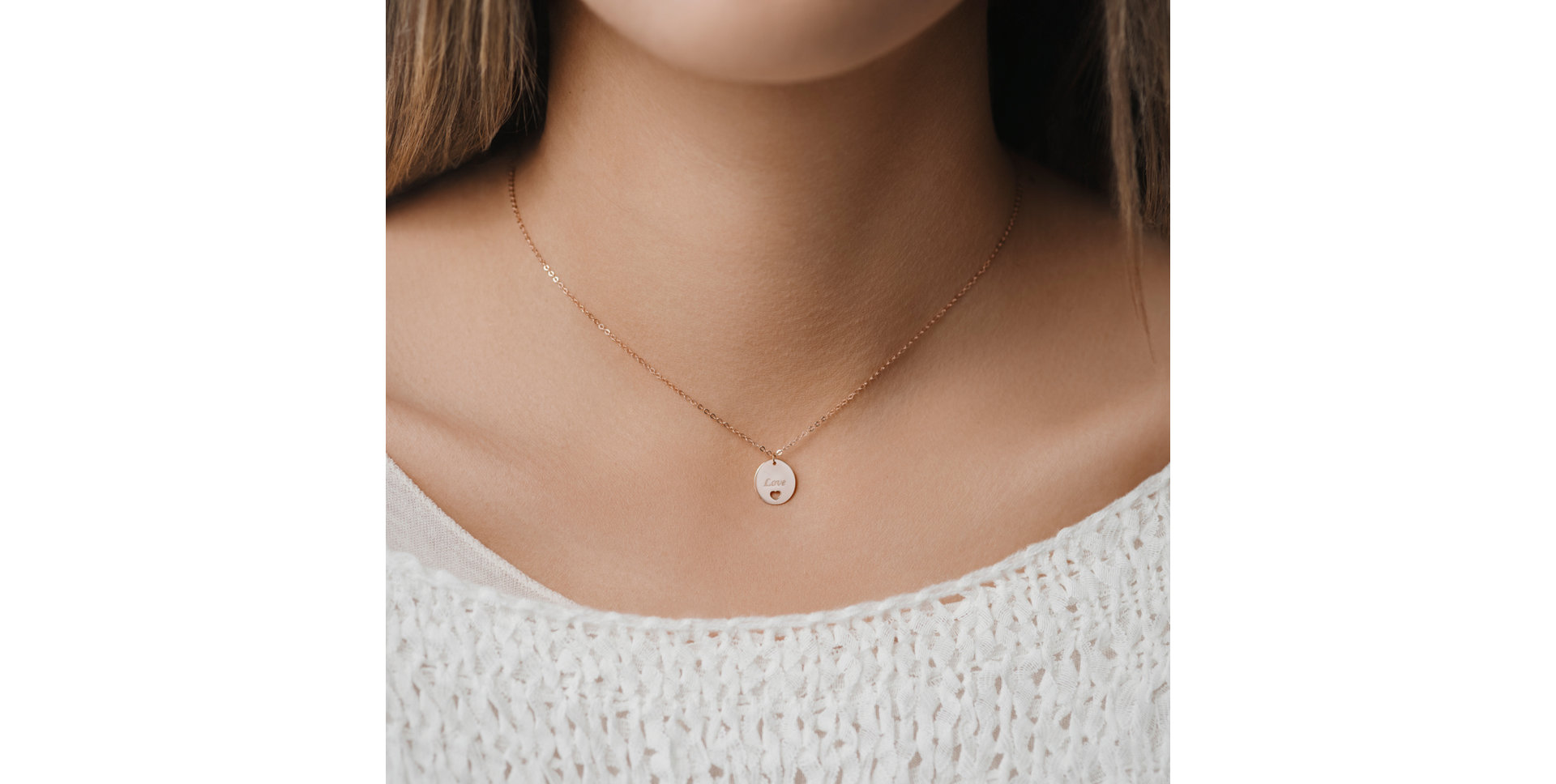 Náhrdelník s diamantom Amour Signature