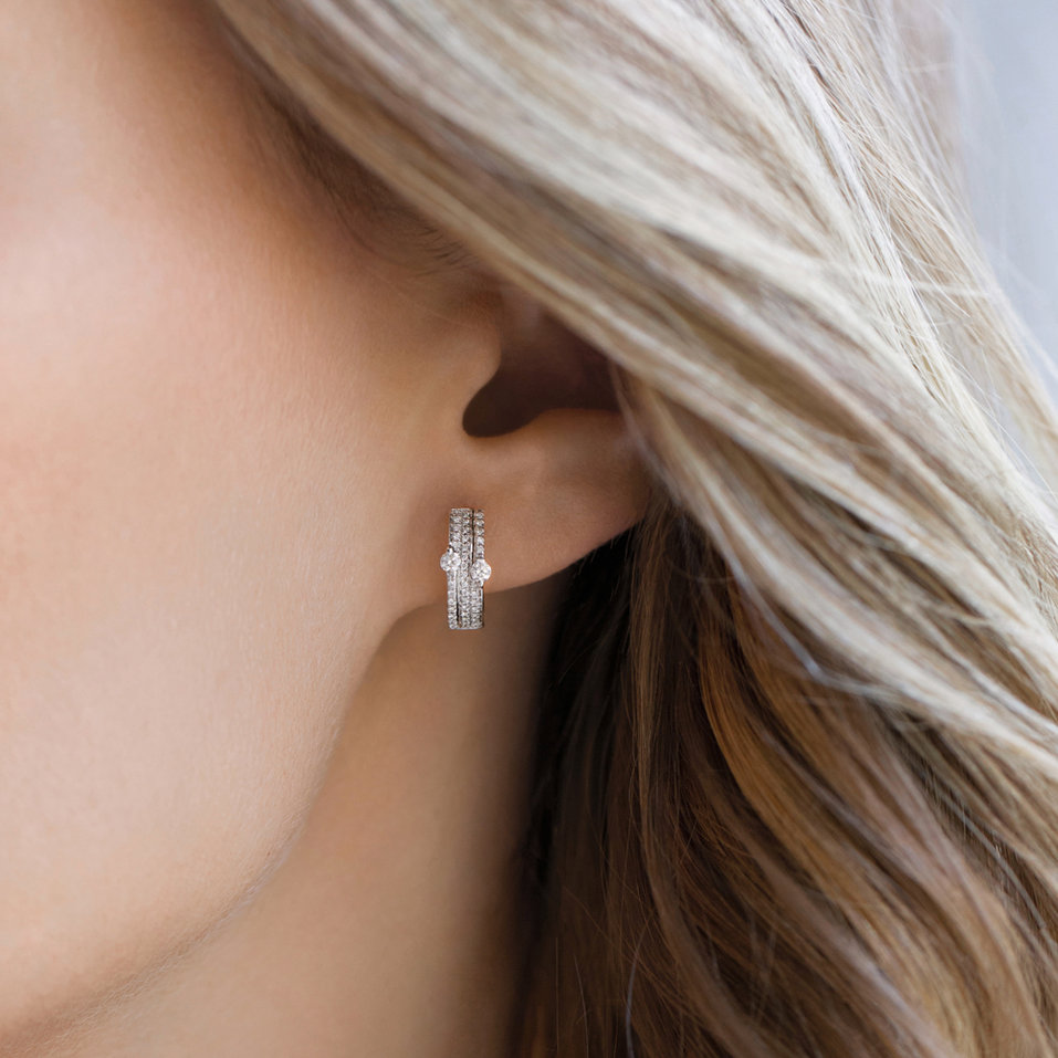 Náušnice s diamantmi Ester