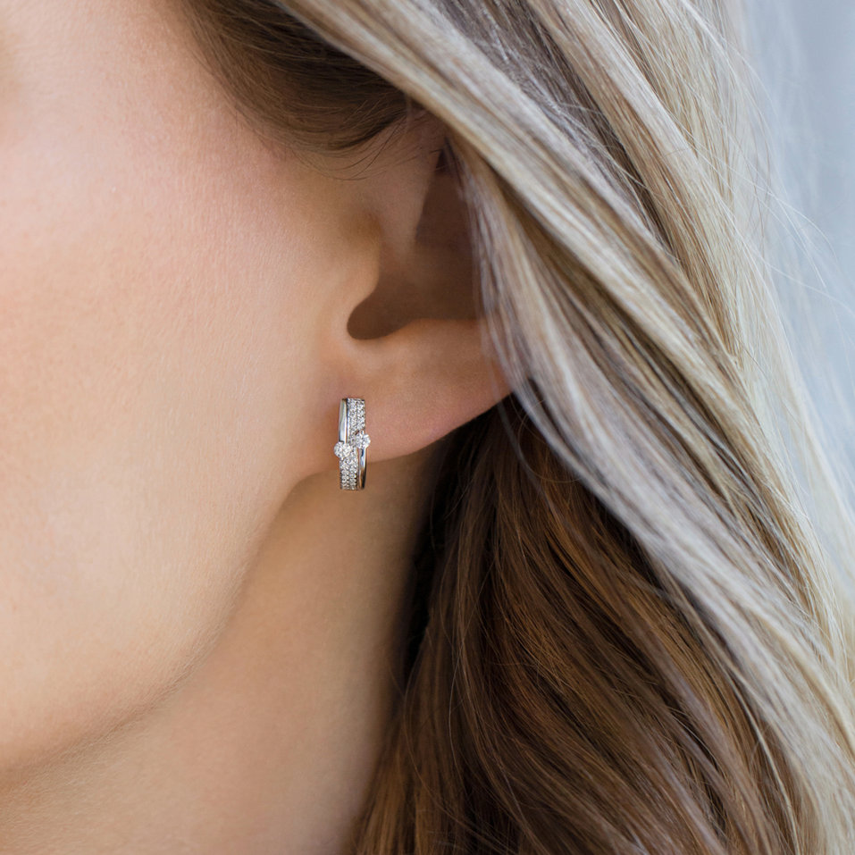 Náušnice s diamantmi Ester