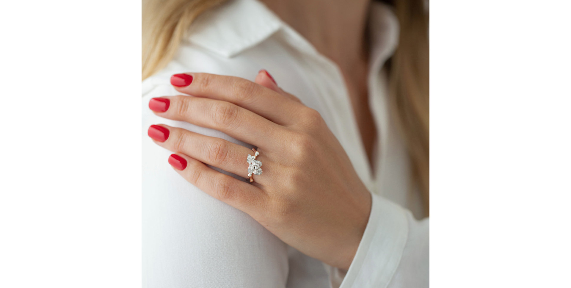 Prsteň s diamantmi Blossom Star