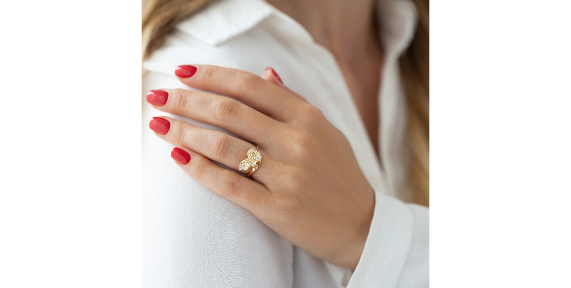 Prsteň s diamantmi Shining Garden