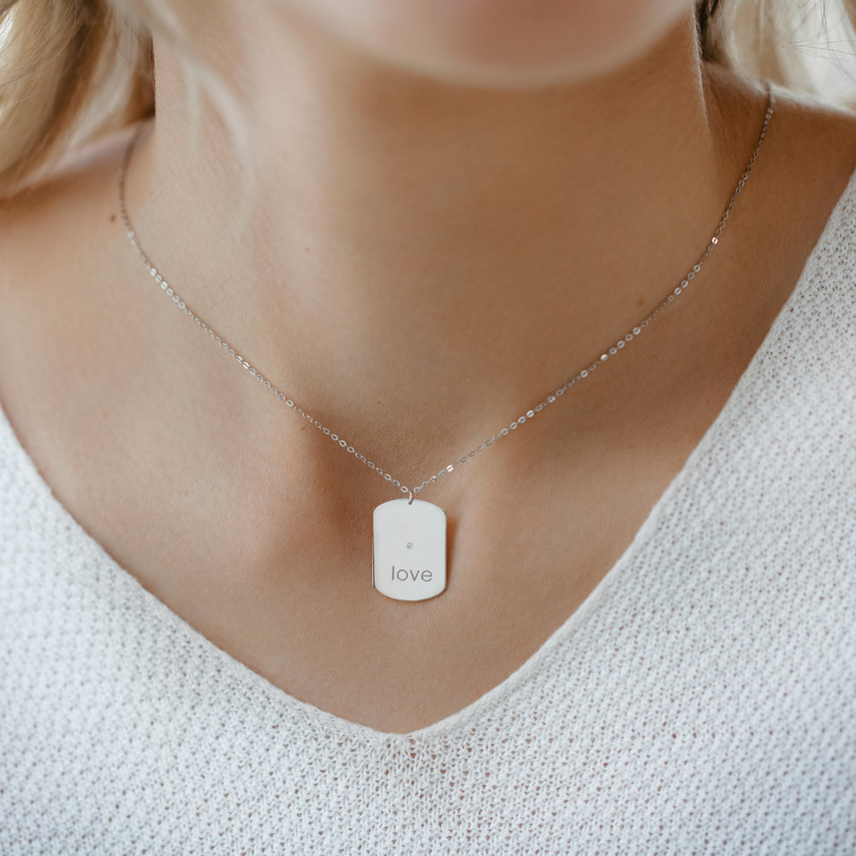 Náhrdelník s diamantom My Darling