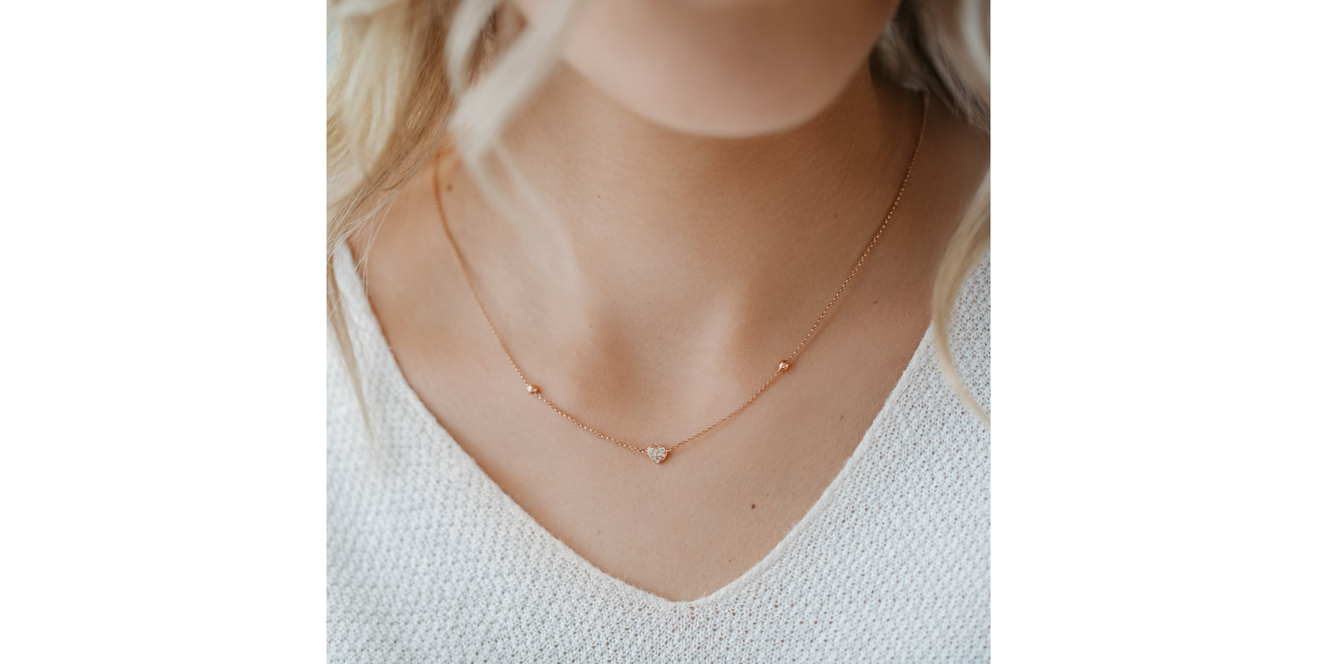 Náhrdelník s diamantmi Tender Heart