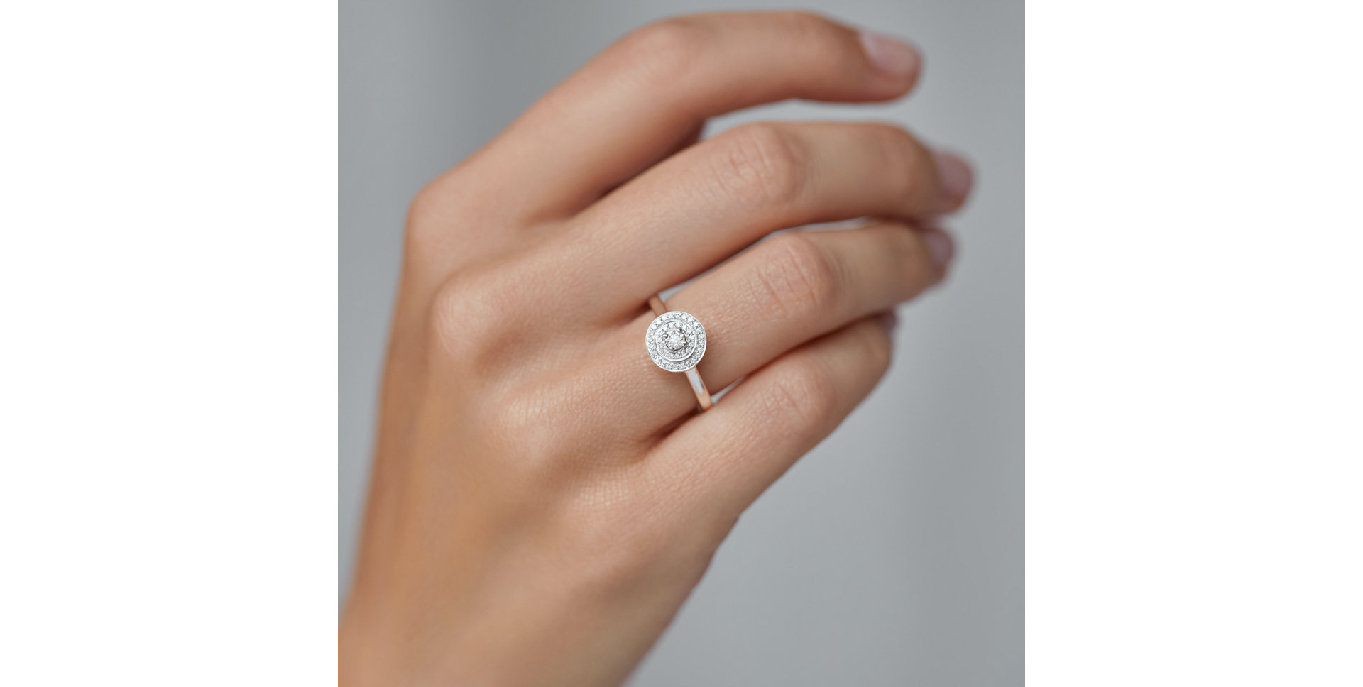 Prsteň s čiernymi diamantmi Noble Mystery