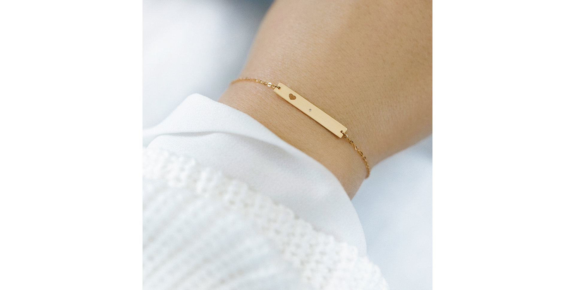 Náramok s diamantom Heart