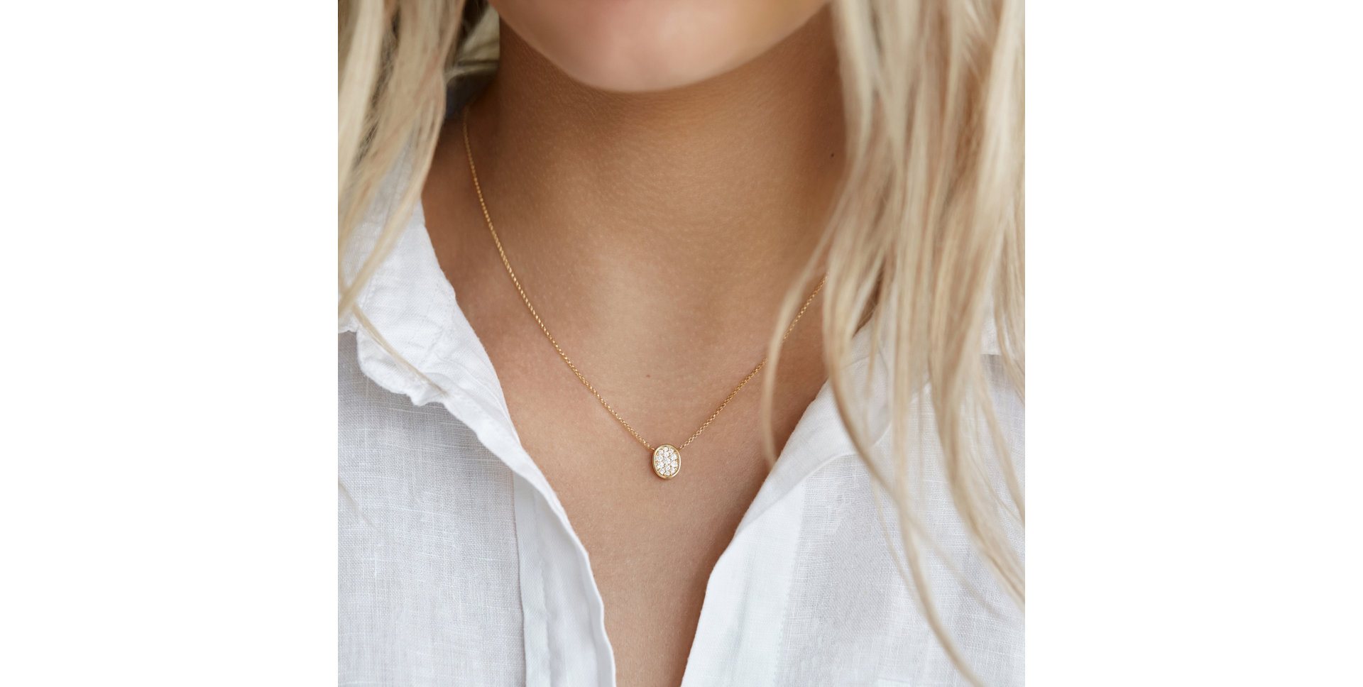 Náhrdelník s diamantmi Moon Envoy