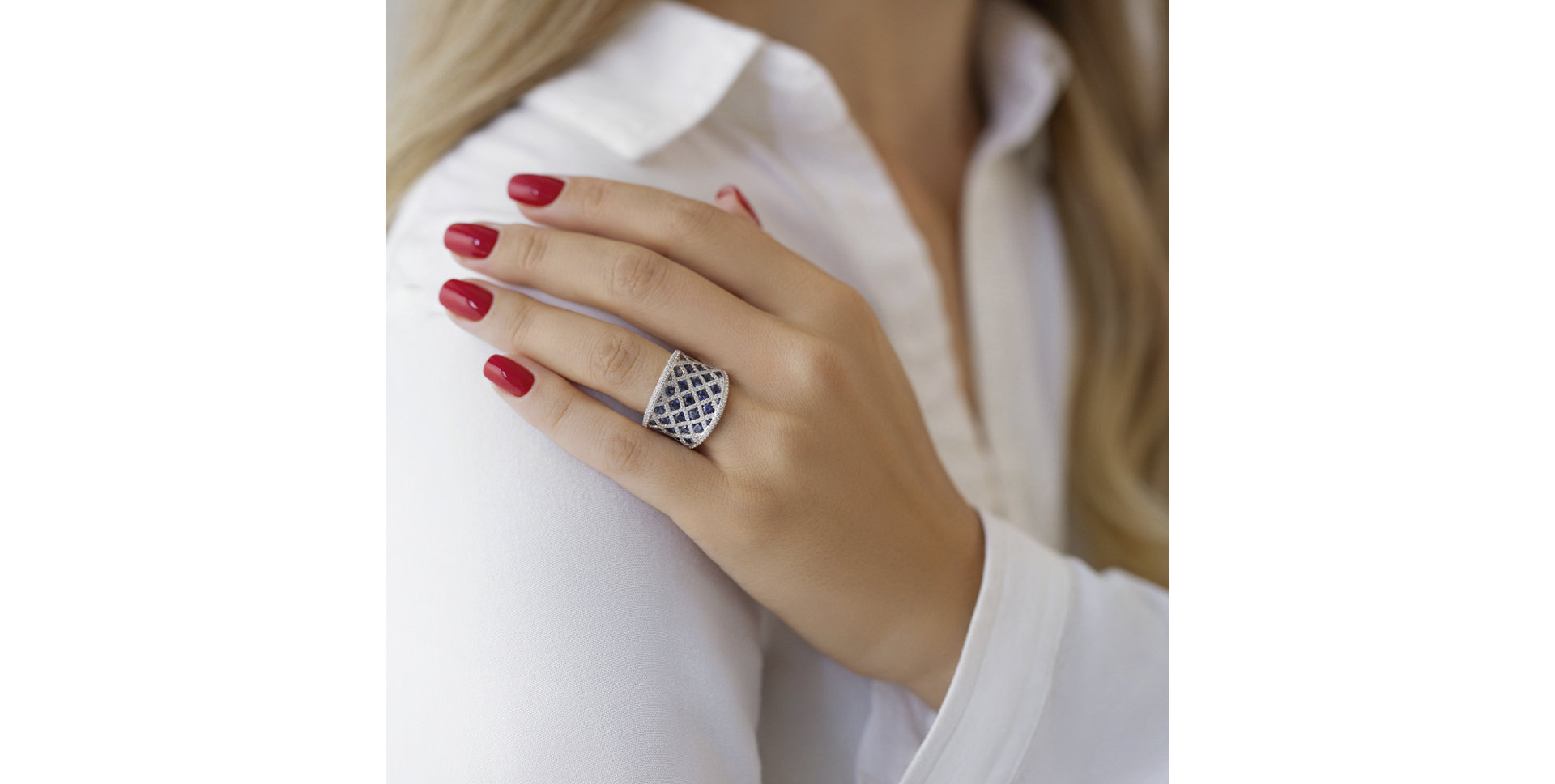 Prsteň s diamantmi a rubínmi Denise