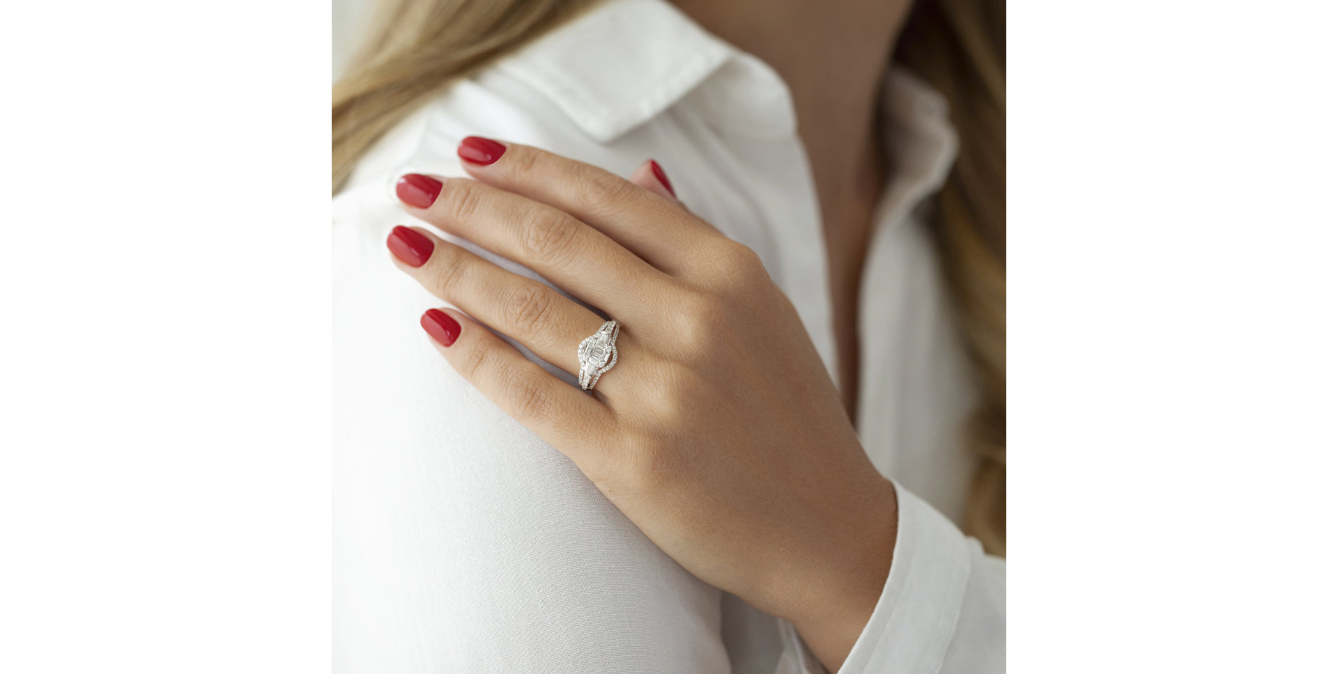 Prsteň s diamantmi Gladissa