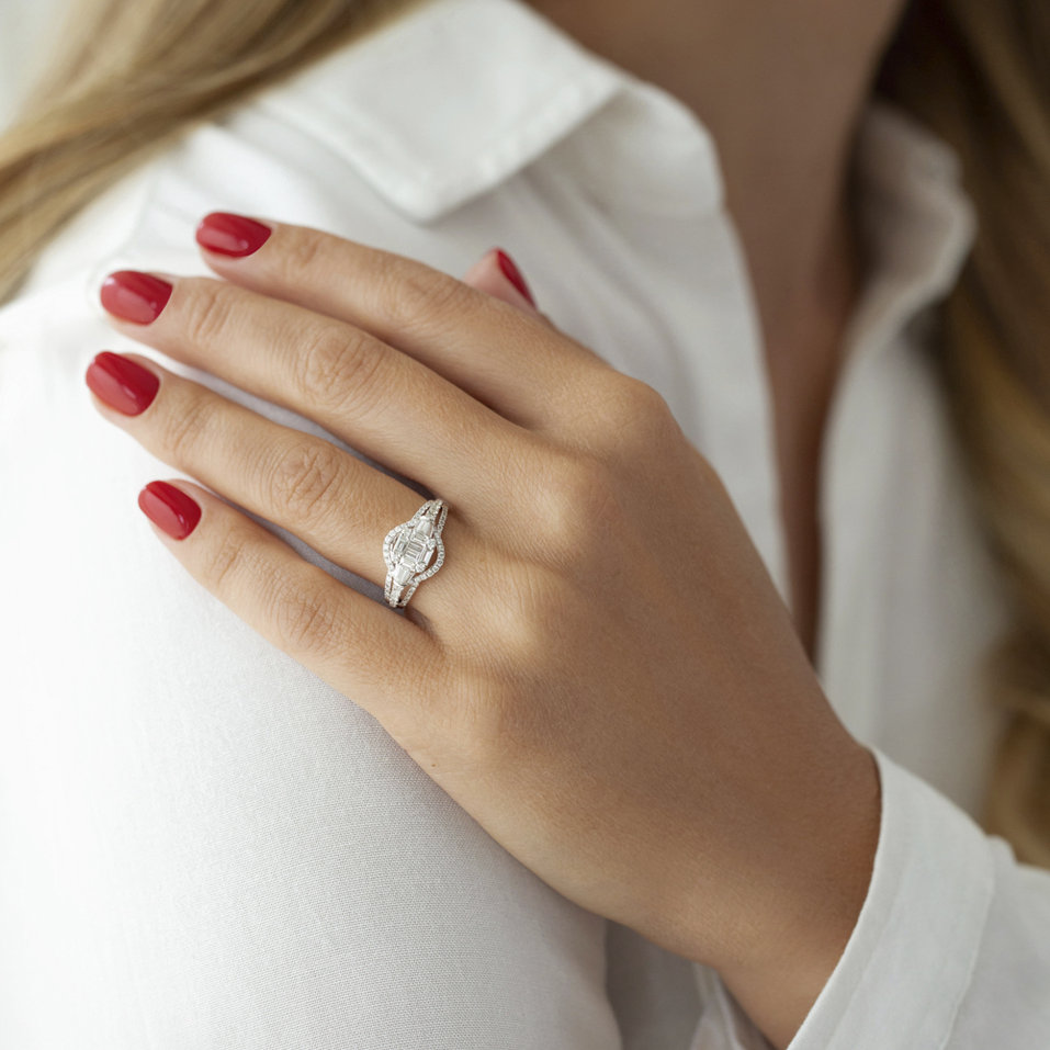 Prsteň s diamantmi Gladissa