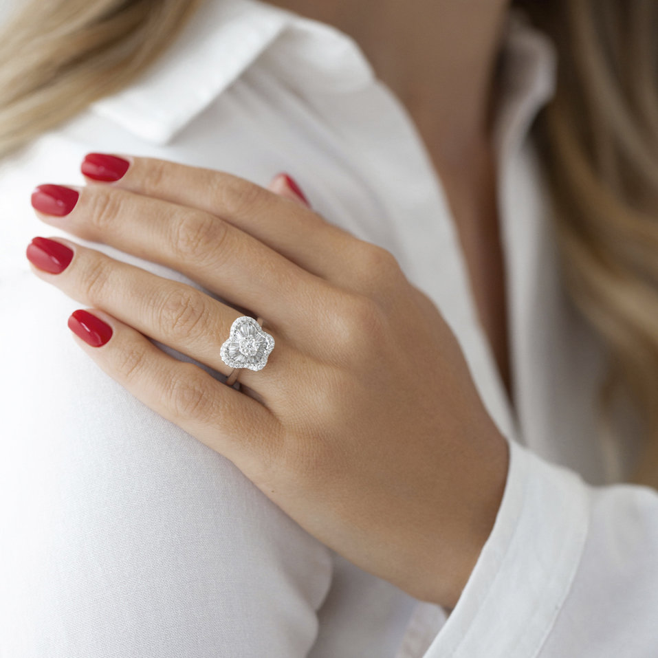 Prsteň s diamantmi Dracia