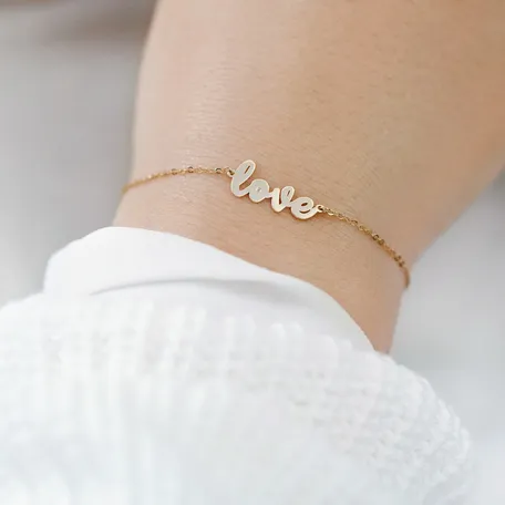 Náramok s diamantom Love