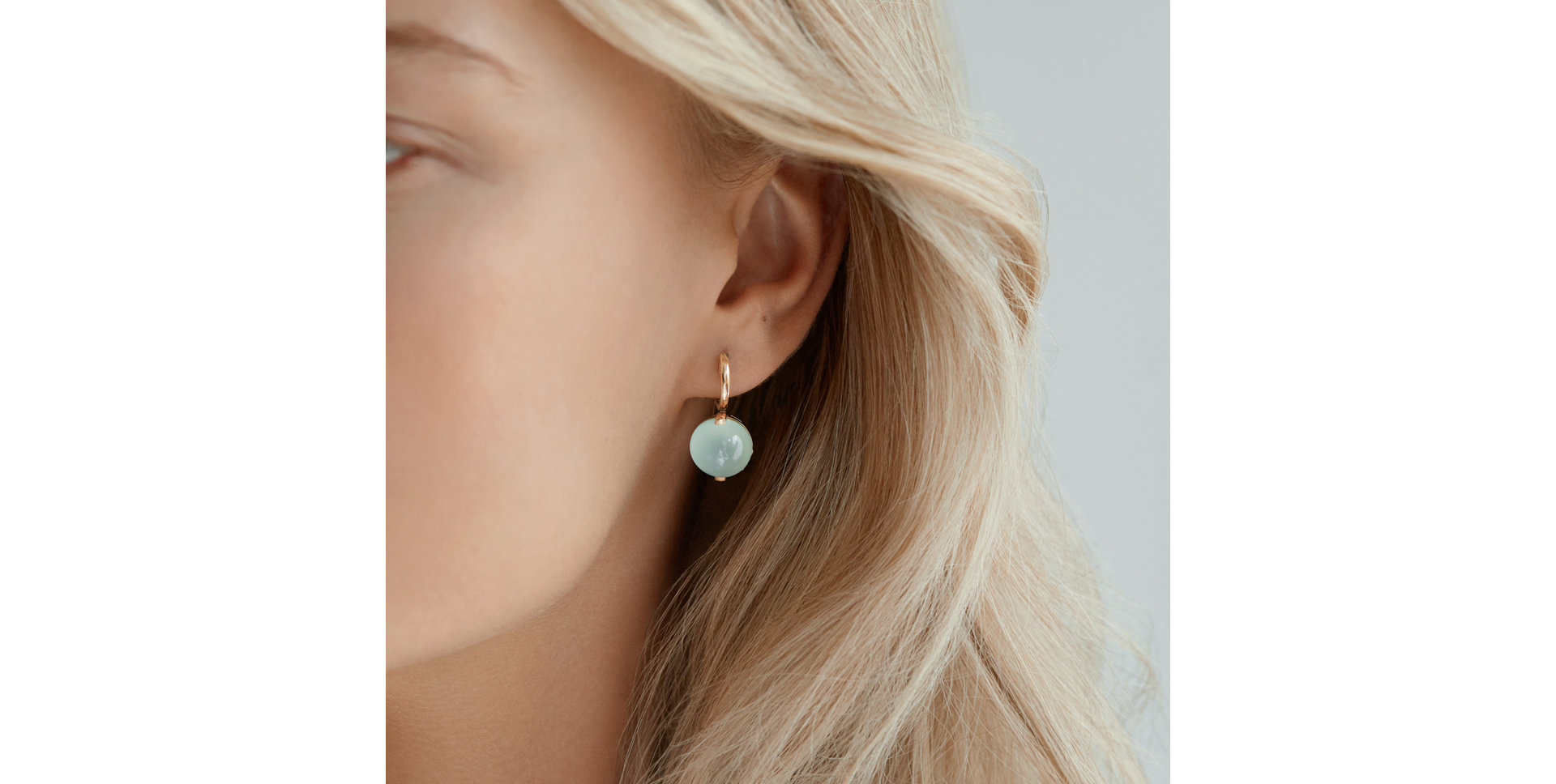 Náušnice s chalcedonom Space Signature