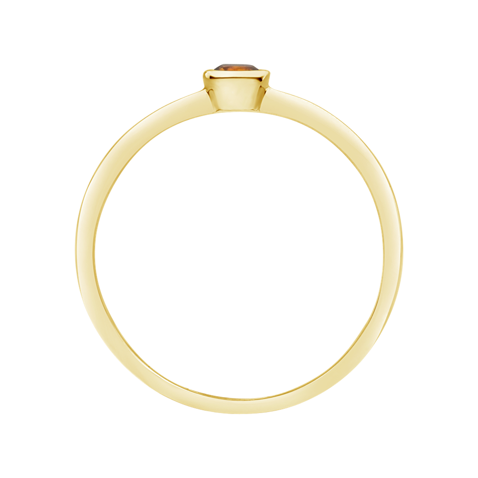Prsteň s citrínom madeira Bonbon
