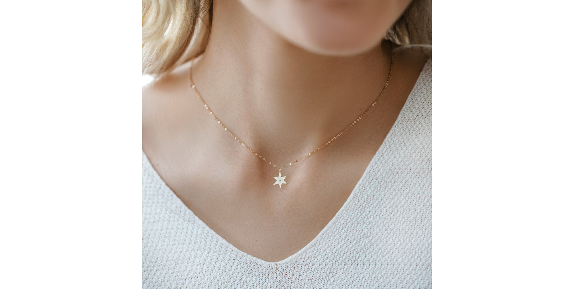 Náhrdelník s diamantom Star