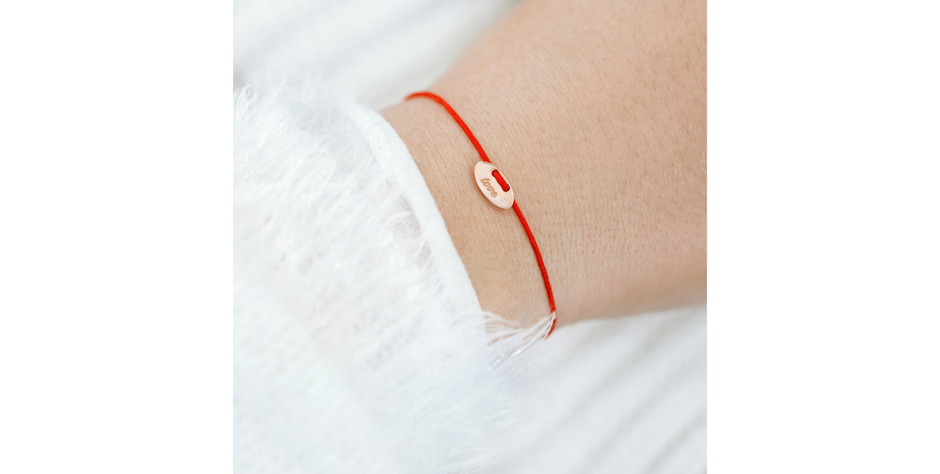 Diamantový náramok so šnúrkou Mini Stamp