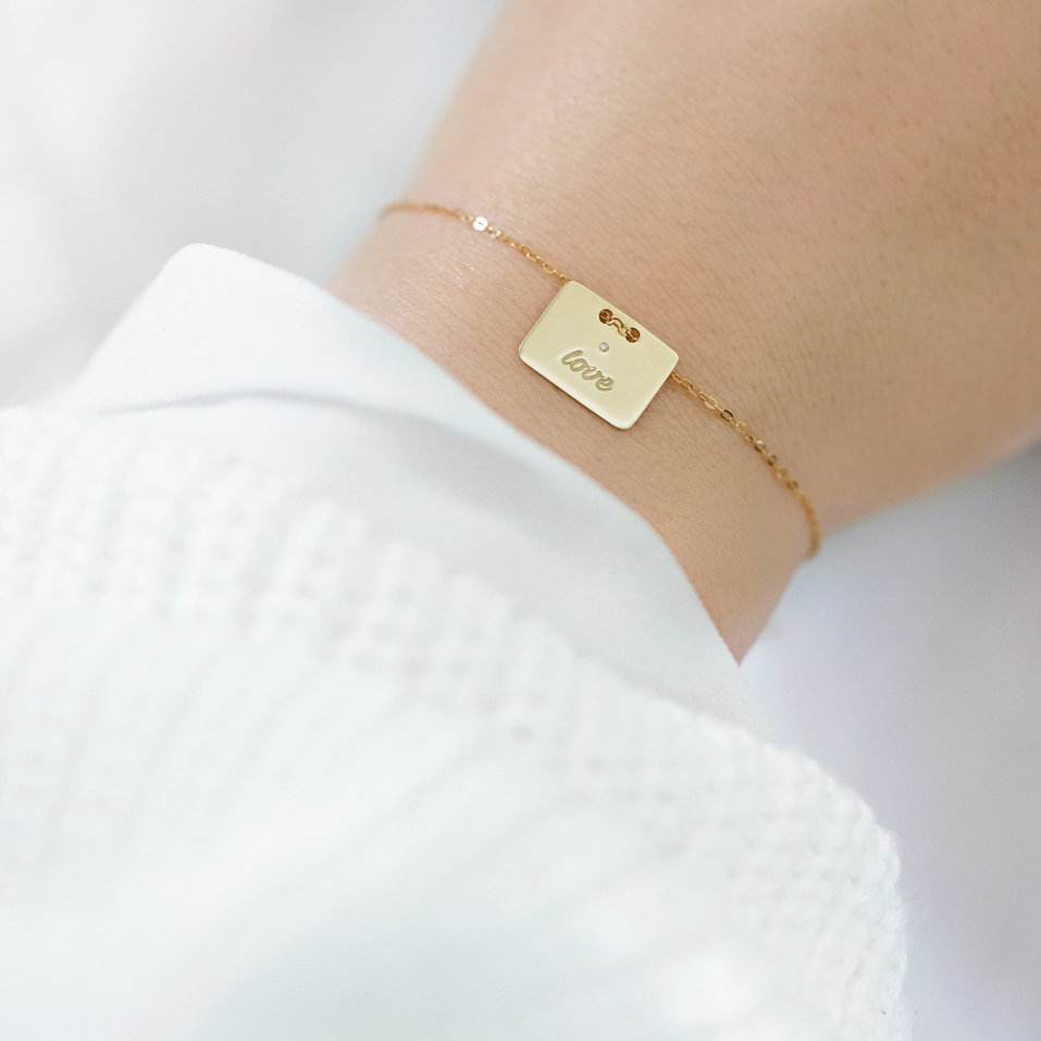 Náramok s diamantom Military