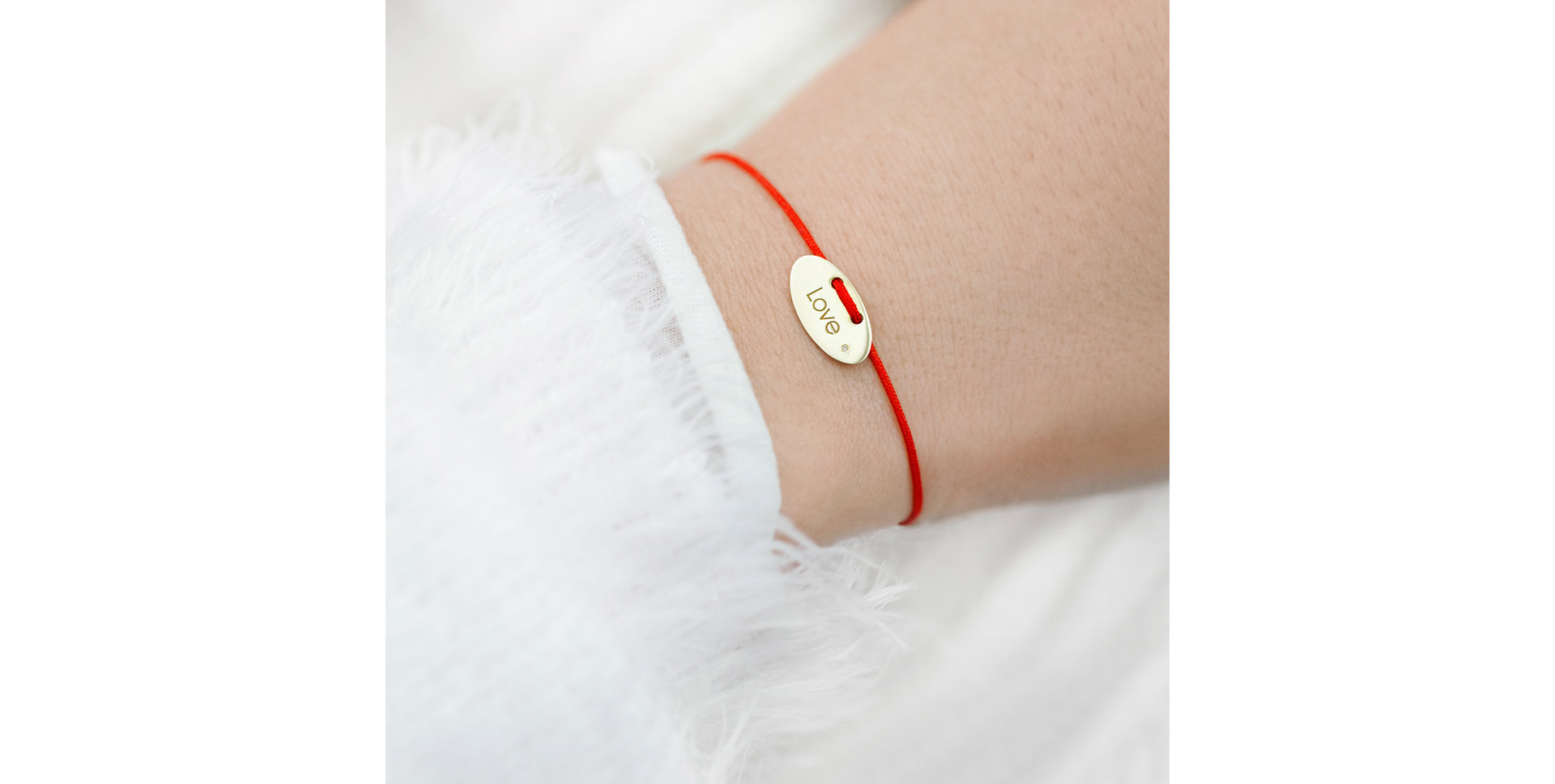 Diamantový náramok so šnúrkou Stamp