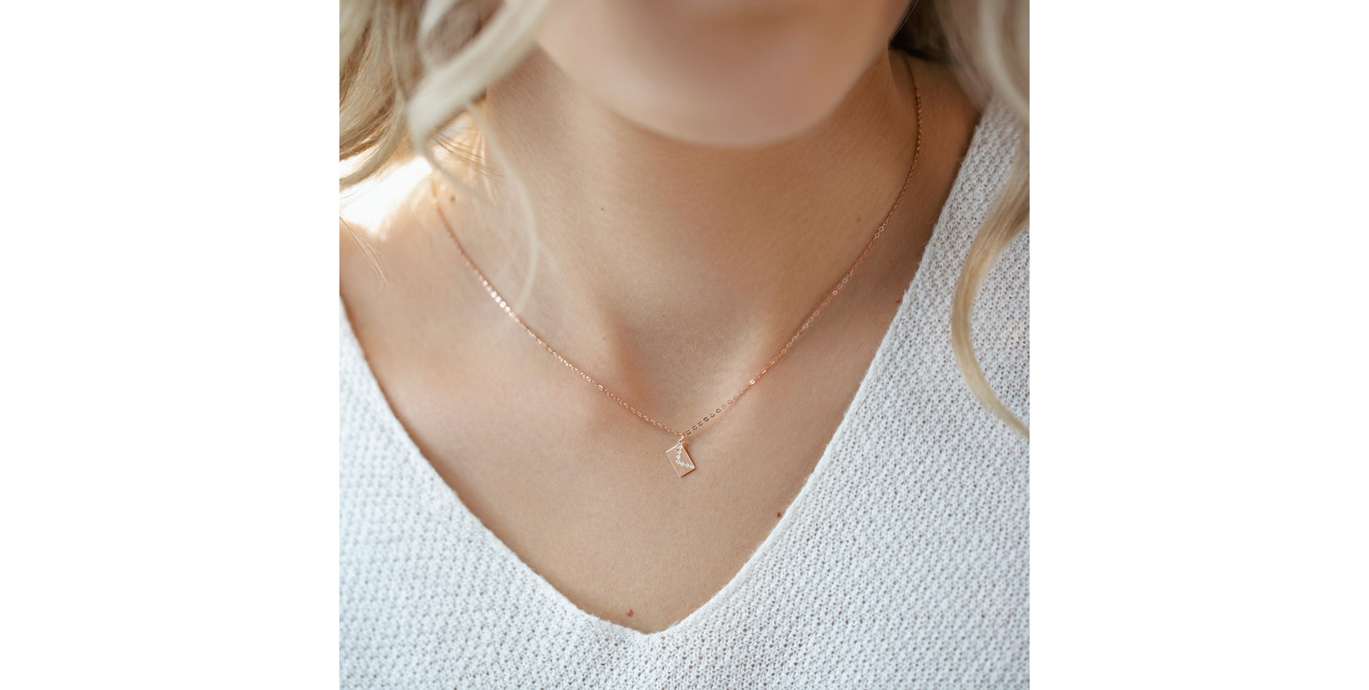 Náhrdelník s diamantmi Diamond Envelope