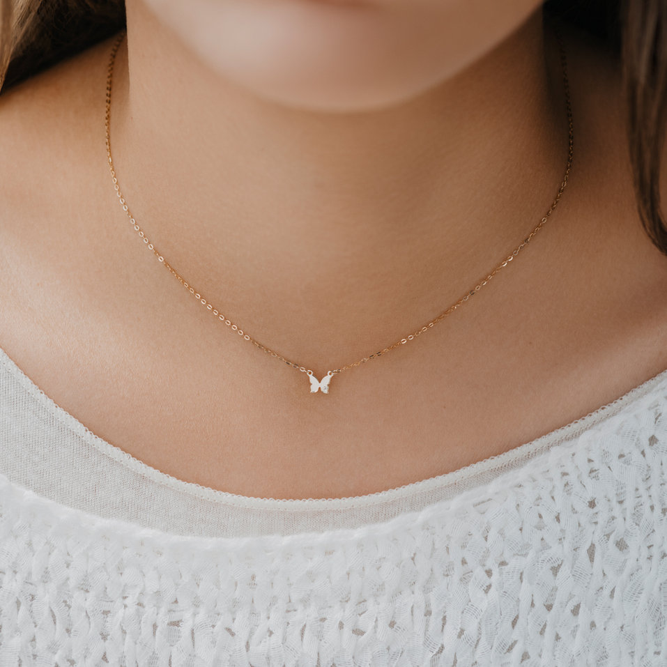 Náhrdelník s diamantom Extra Butterfly