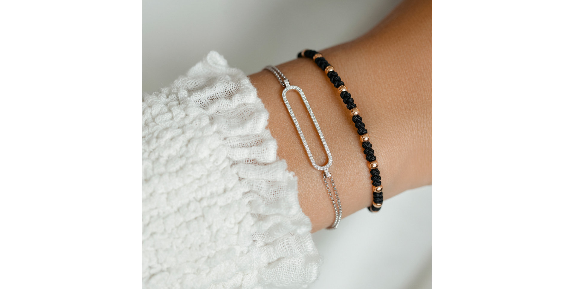 Náramok s čiernymi diamantmi Dazzle