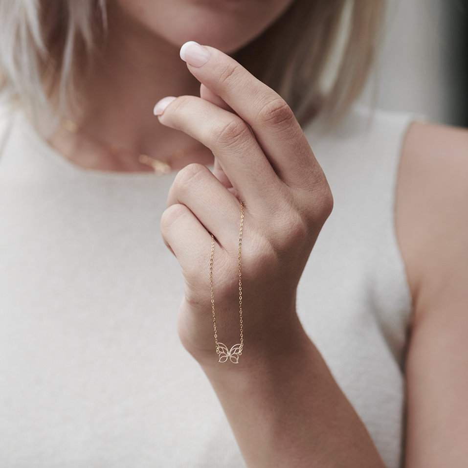 Náramok s diamantom Miracle Butterfly